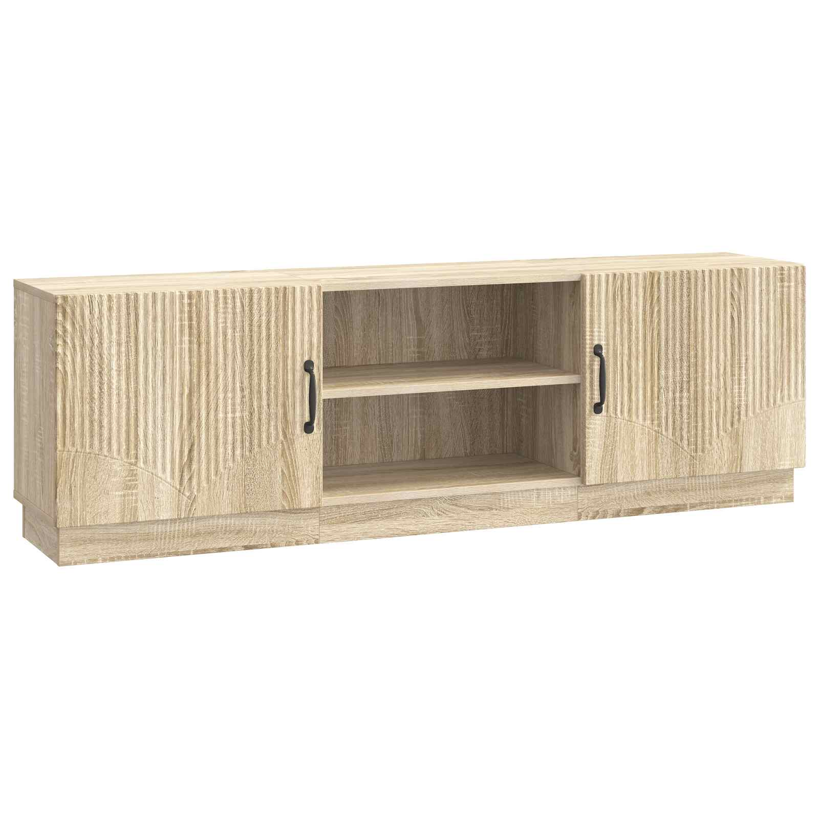vidaXL TV-kast Zwart 150 x 31 x 47 cm Bewerkt hout