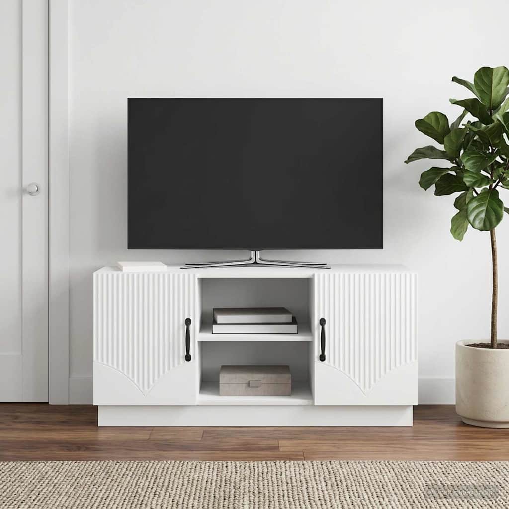 vidaXL TV-kast Zwart 102 x 34,5 x 47 cm Bewerkt hout