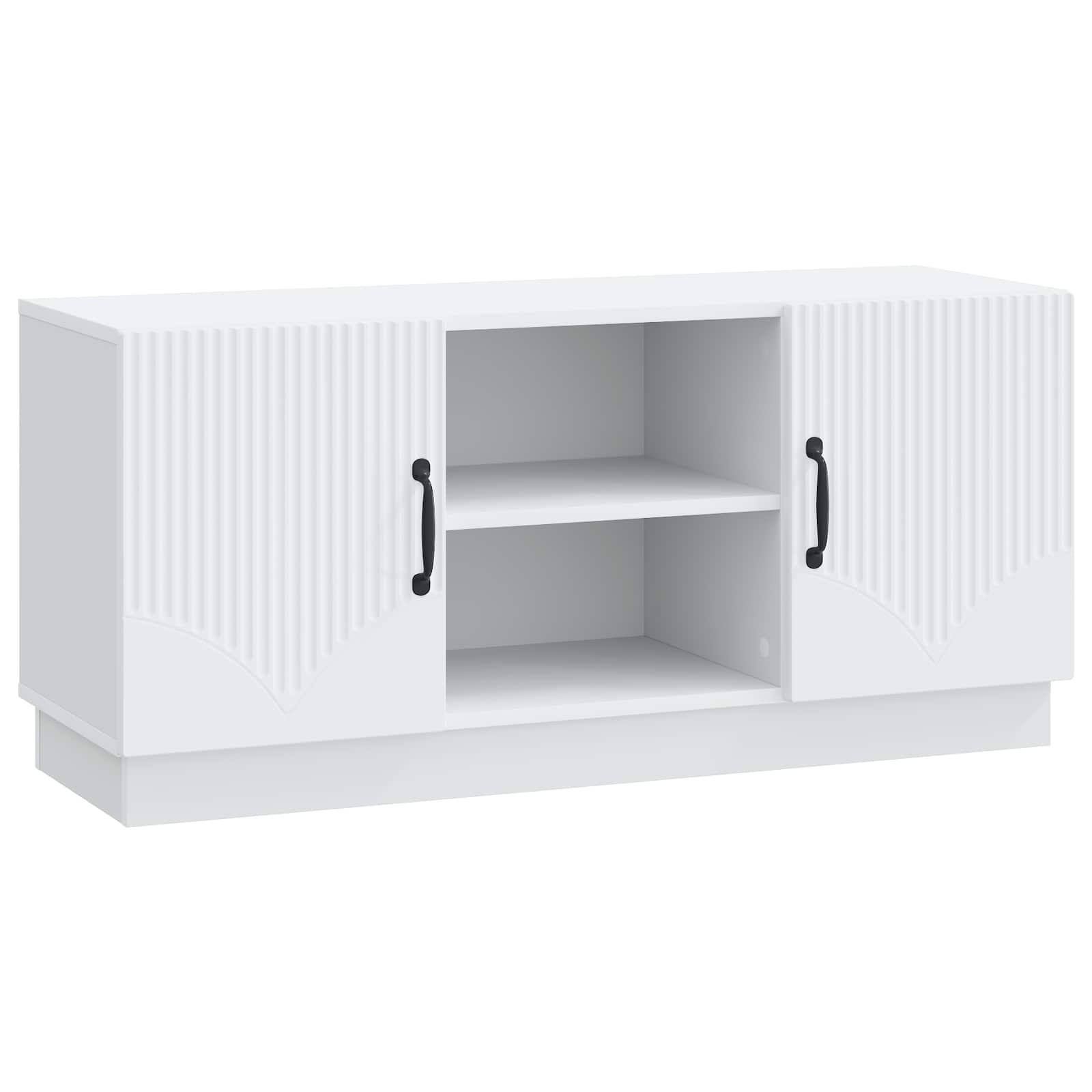 vidaXL TV-kast Zwart 102 x 34,5 x 47 cm Bewerkt hout