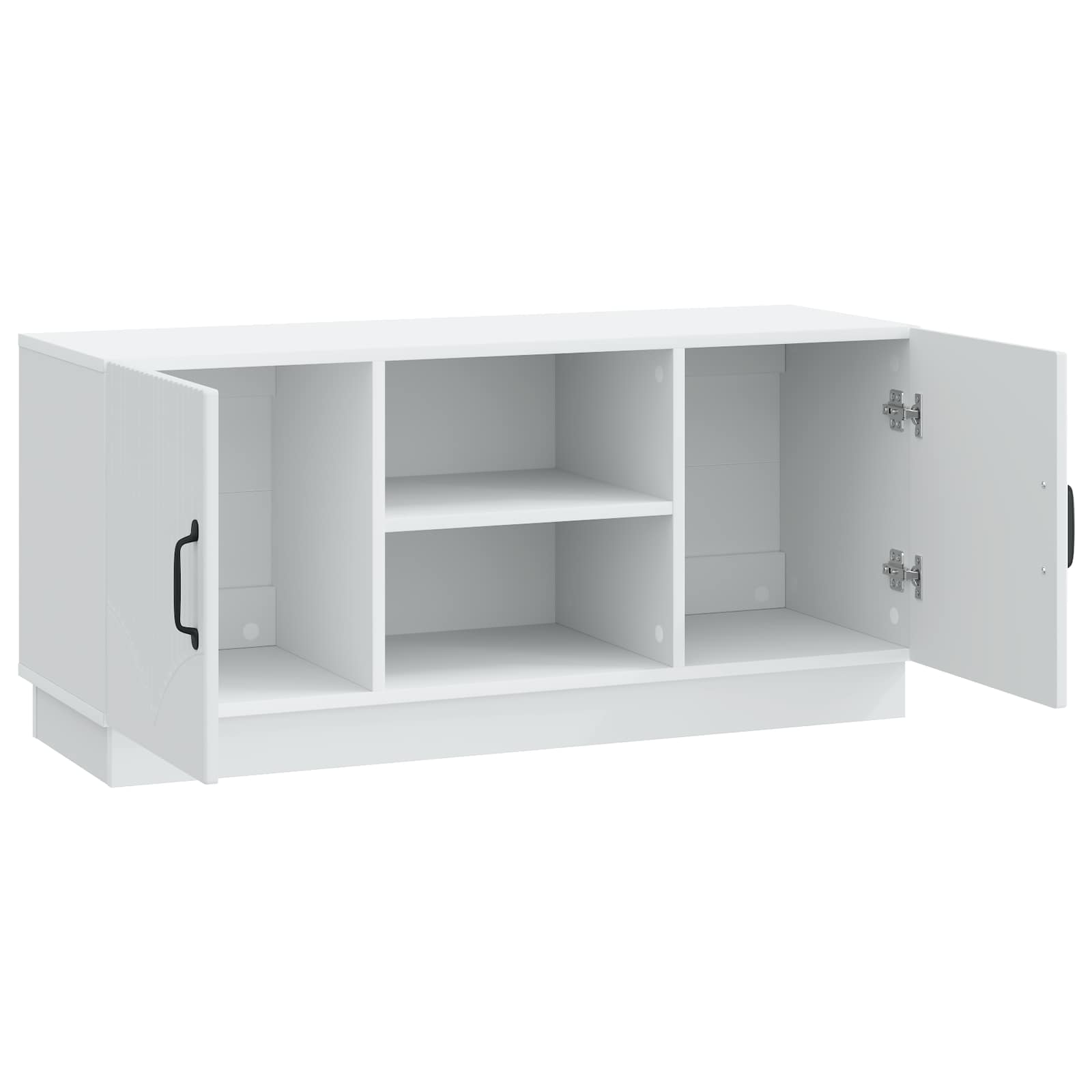 vidaXL TV-kast Zwart 102 x 34,5 x 47 cm Bewerkt hout