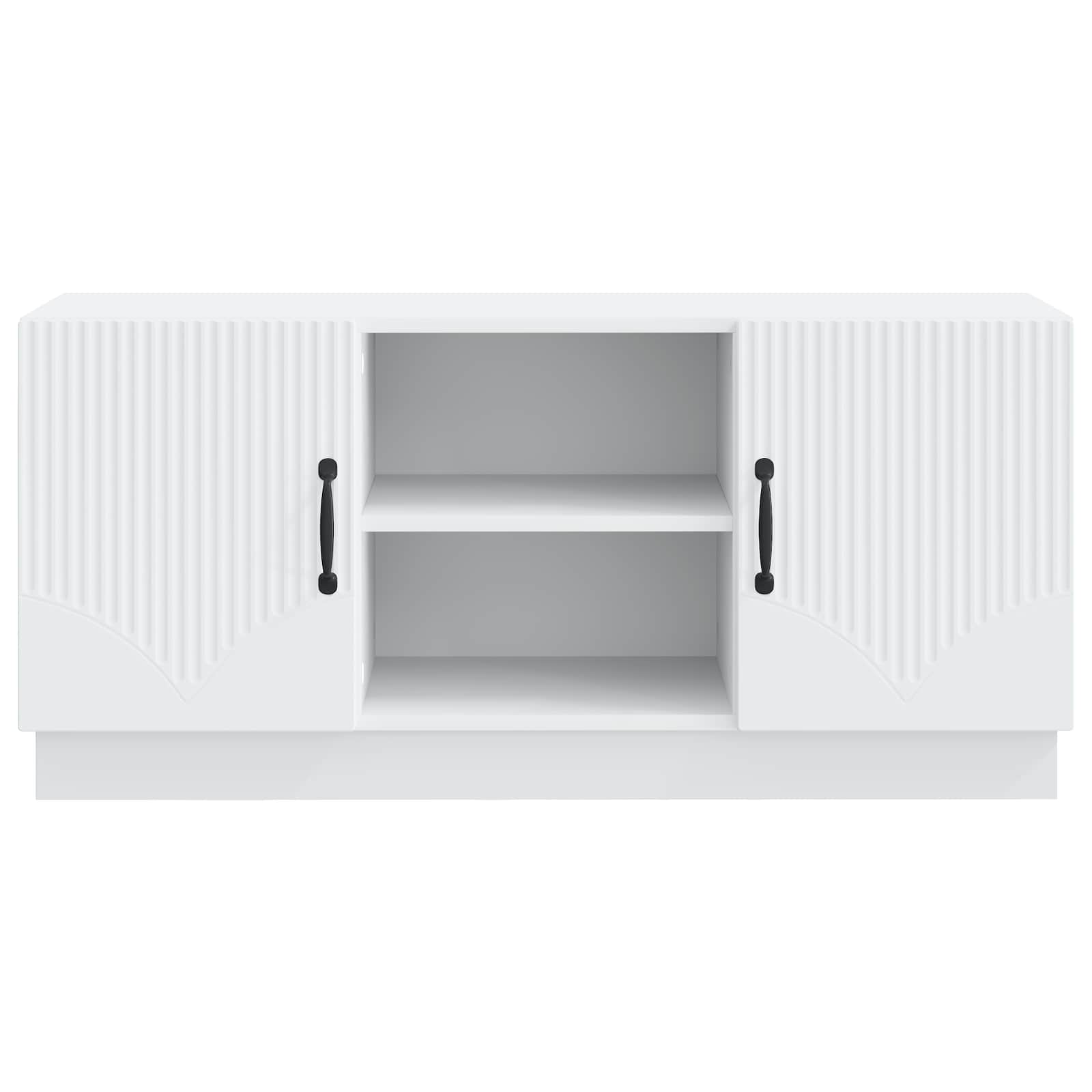 vidaXL TV-kast Zwart 102 x 34,5 x 47 cm Bewerkt hout