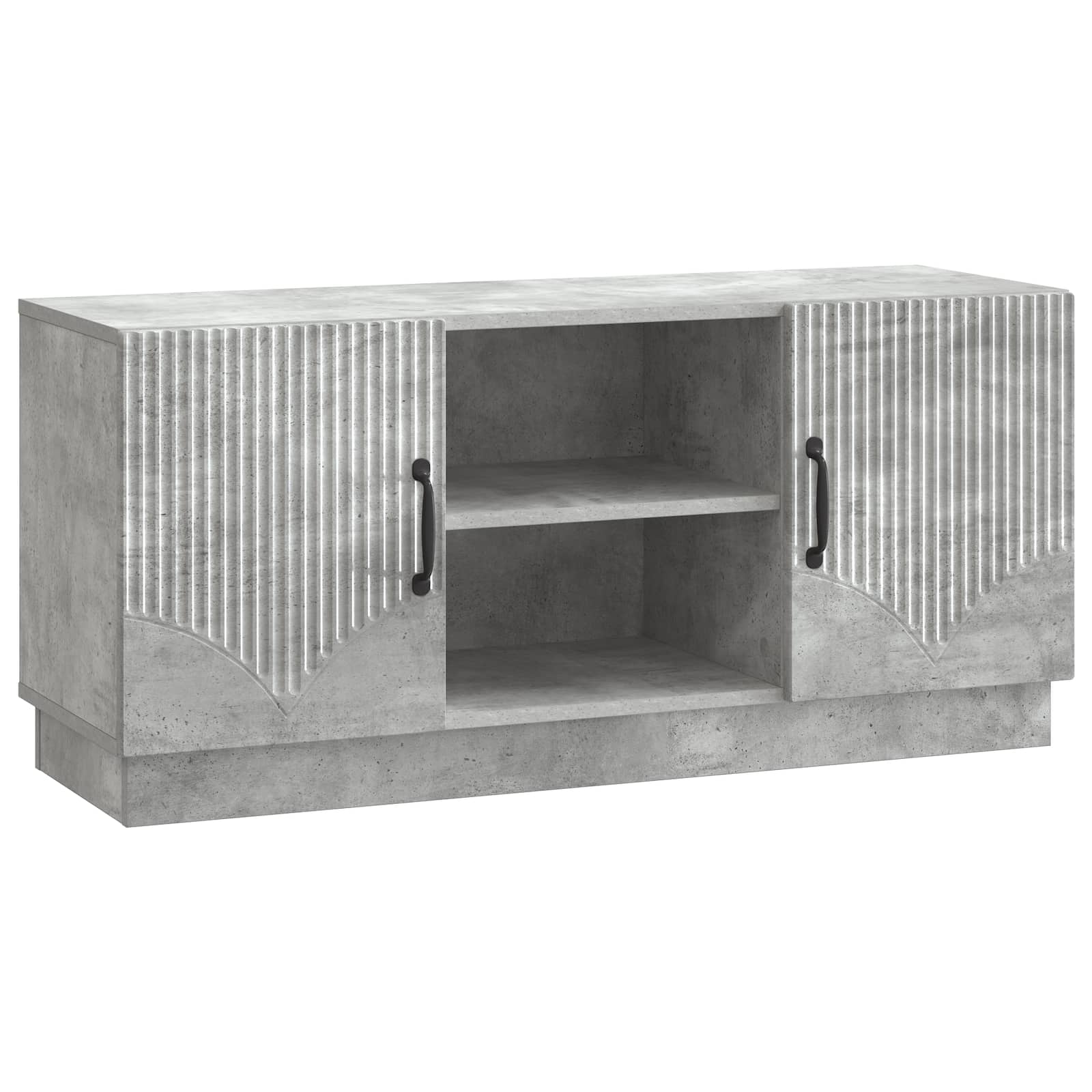 vidaXL TV-kast Zwart 102 x 34,5 x 47 cm Bewerkt hout