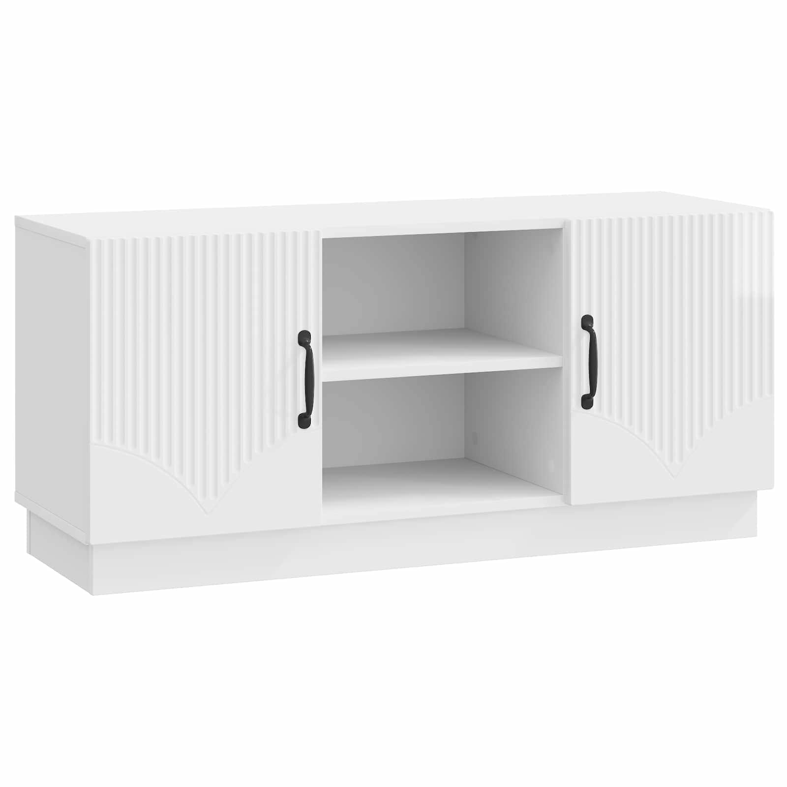 vidaXL TV-kast Zwart 102 x 34,5 x 47 cm Bewerkt hout