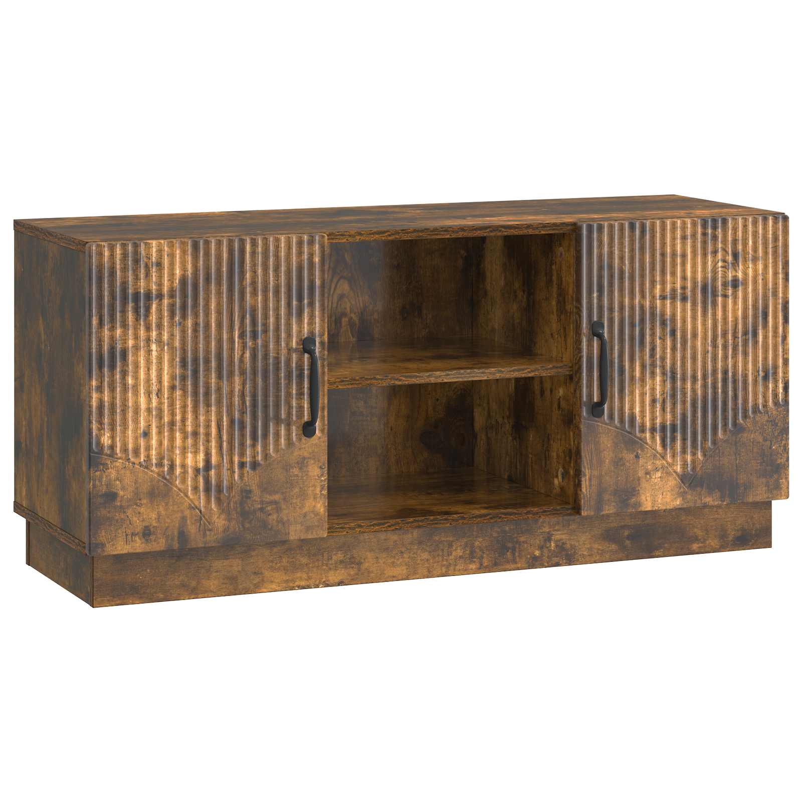 vidaXL TV-kast Zwart 102 x 34,5 x 47 cm Bewerkt hout