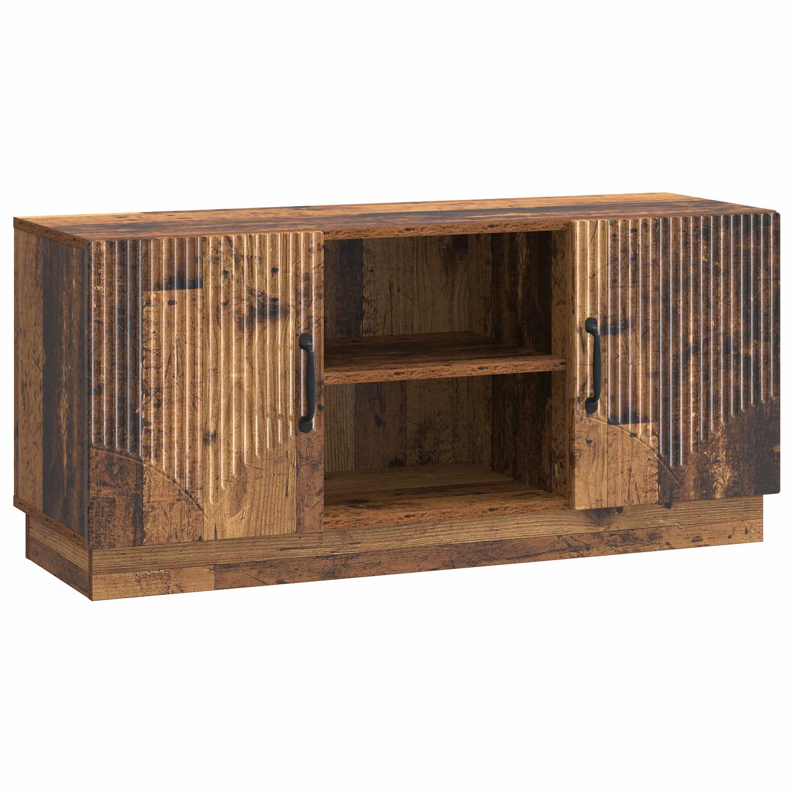 vidaXL TV-kast Zwart 102 x 34,5 x 47 cm Bewerkt hout