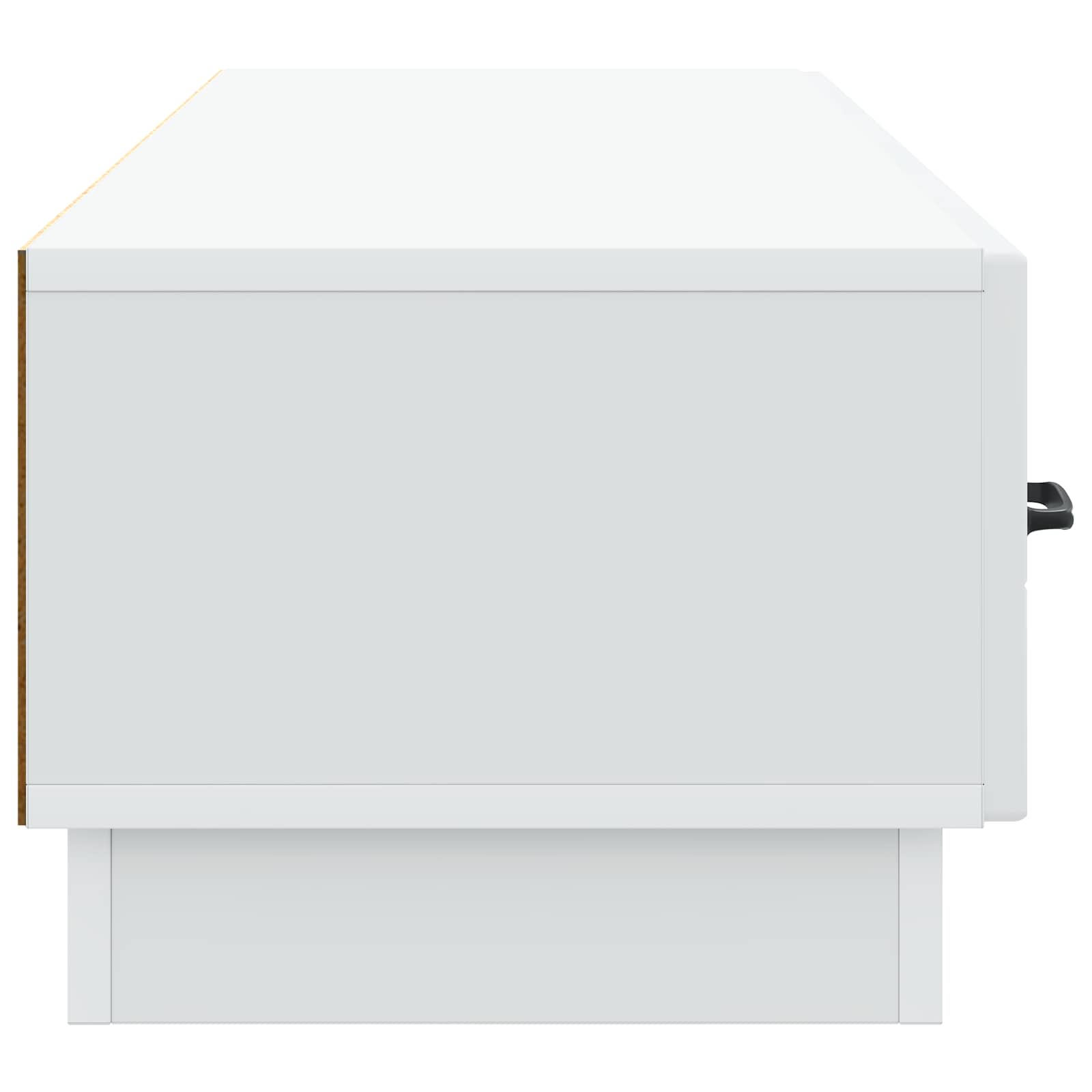 vidaXL TV-kast met lade Zwart 147 x 34,5 x 27 cm Bewerkt hout