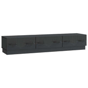 vidaXL TV-kast met lade Zwart 147 x 34,5 x 27 cm Bewerkt hout