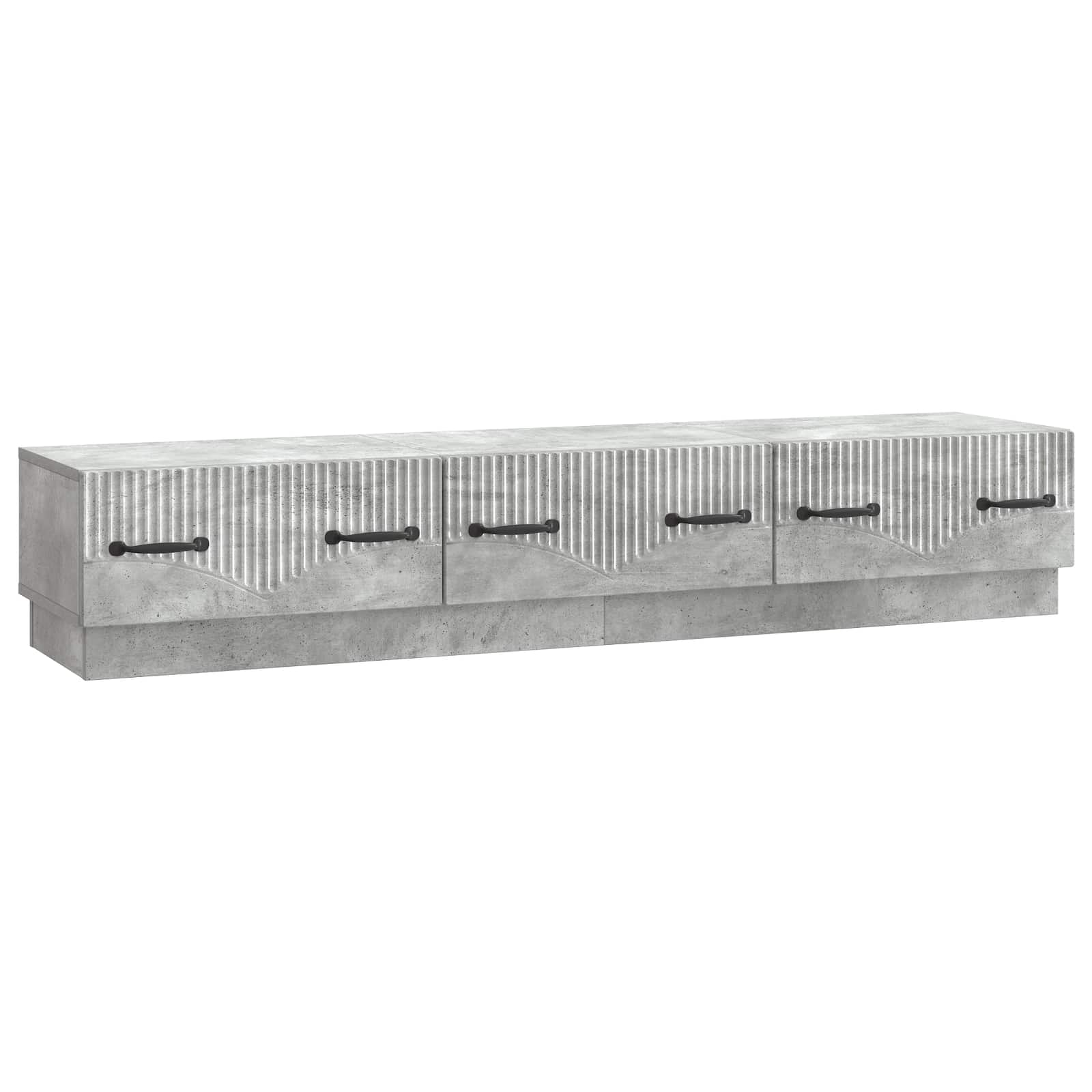 vidaXL TV-kast met lade Zwart 147 x 34,5 x 27 cm Bewerkt hout