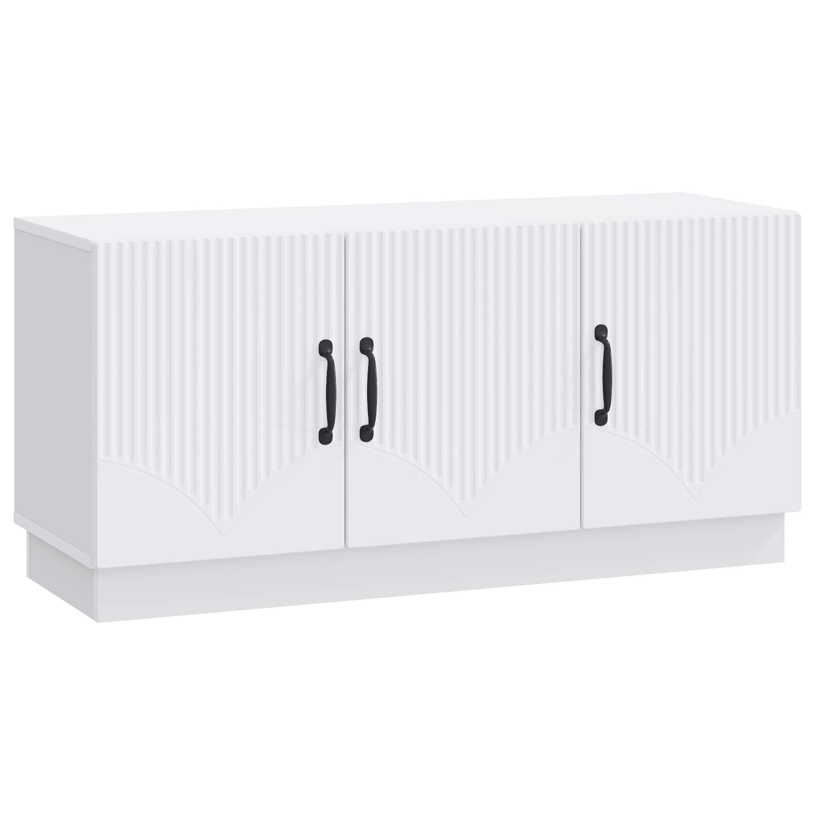 vidaXL TV-kast Zwart 99 x 34,5 x 47 cm Bewerkt hout
