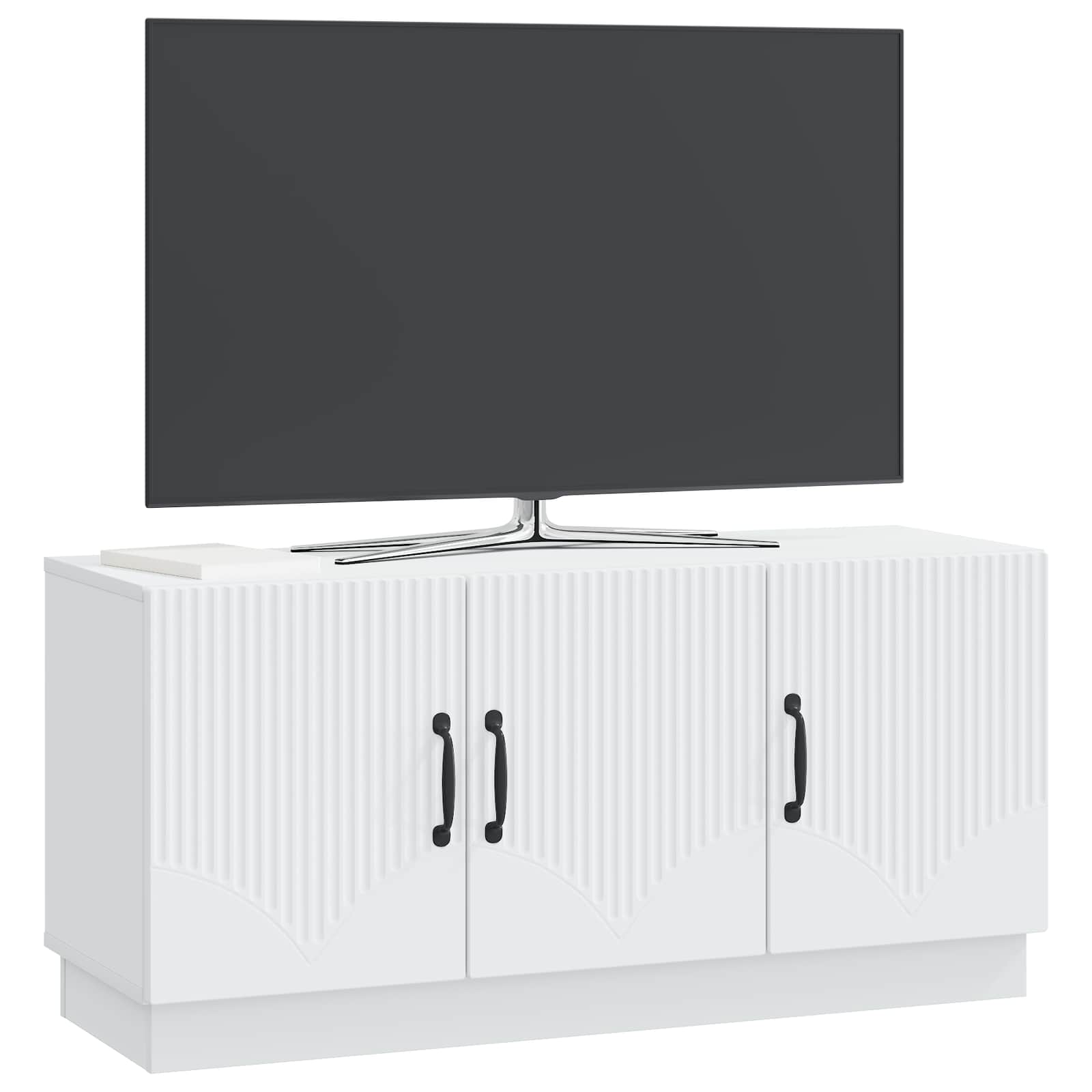 vidaXL TV-kast Zwart 99 x 34,5 x 47 cm Bewerkt hout
