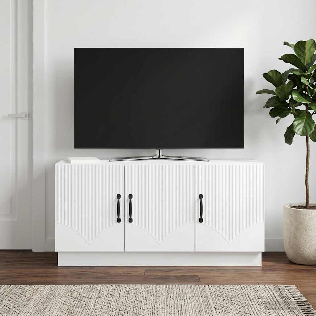 vidaXL TV-kast Zwart 99 x 34,5 x 47 cm Bewerkt hout