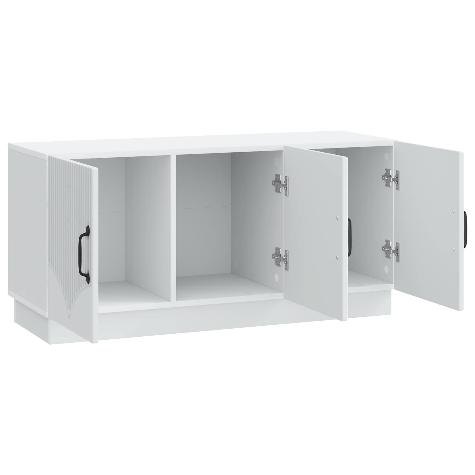 vidaXL TV-kast Zwart 99 x 34,5 x 47 cm Bewerkt hout