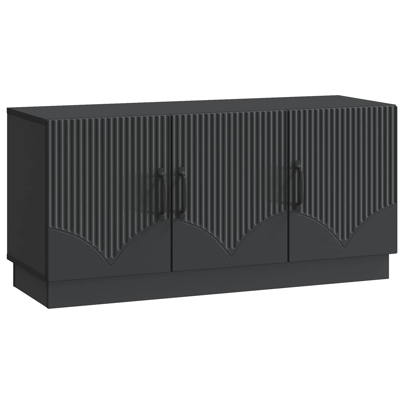 vidaXL TV-kast Zwart 99 x 34,5 x 47 cm Bewerkt hout