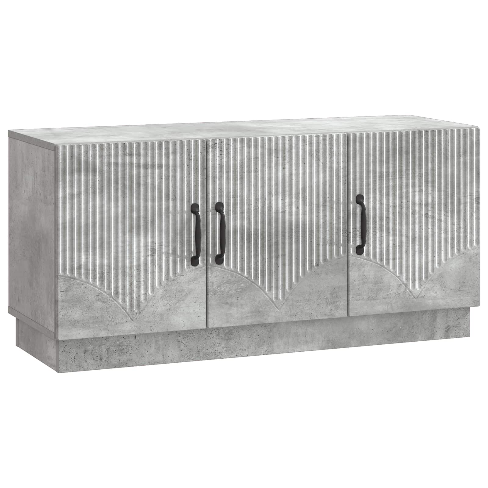 vidaXL TV-kast Zwart 99 x 34,5 x 47 cm Bewerkt hout