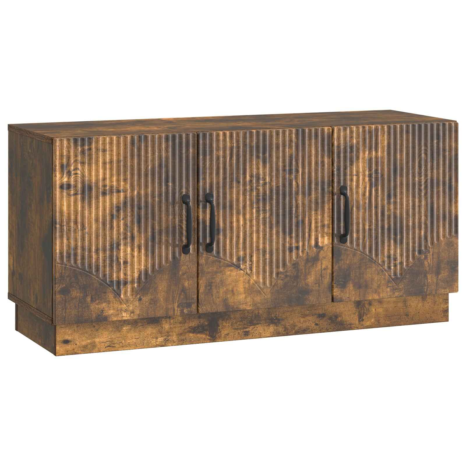 vidaXL TV-kast Zwart 99 x 34,5 x 47 cm Bewerkt hout