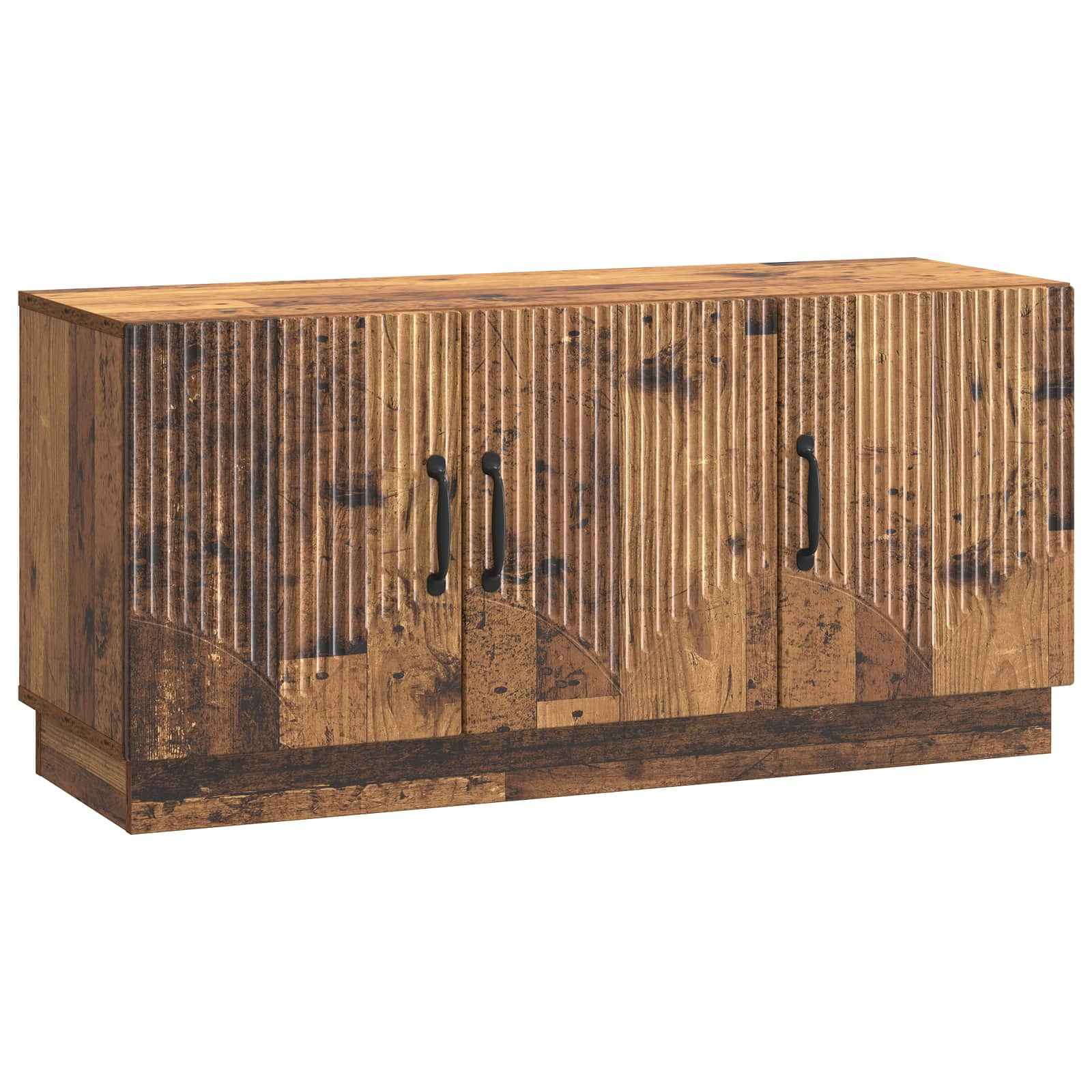 vidaXL TV-kast Zwart 99 x 34,5 x 47 cm Bewerkt hout
