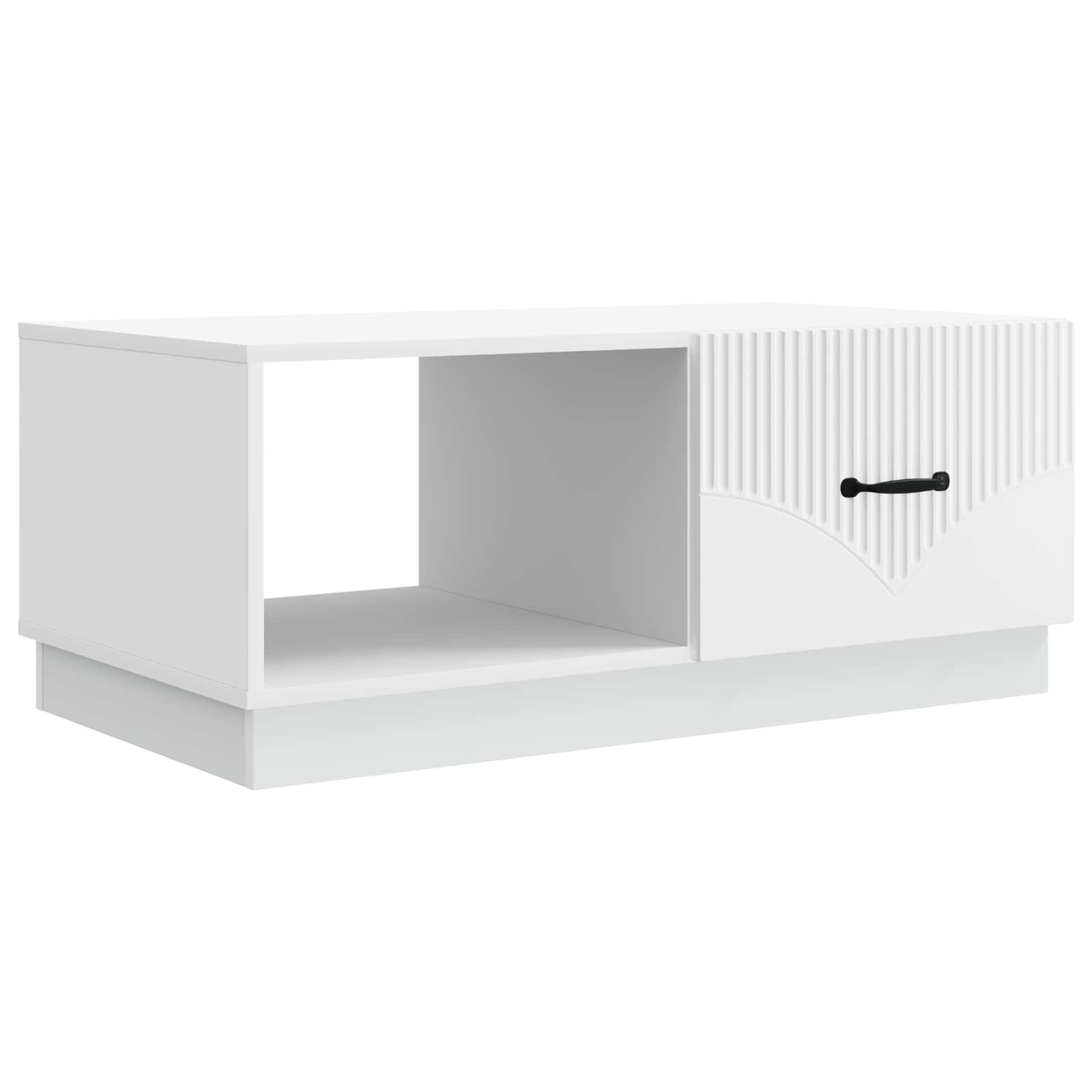vidaXL Salontafel Zwart 90 x 50 x 37 cm Bewerkt hout