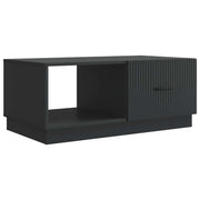 vidaXL Salontafel Zwart 90 x 50 x 37 cm Bewerkt hout