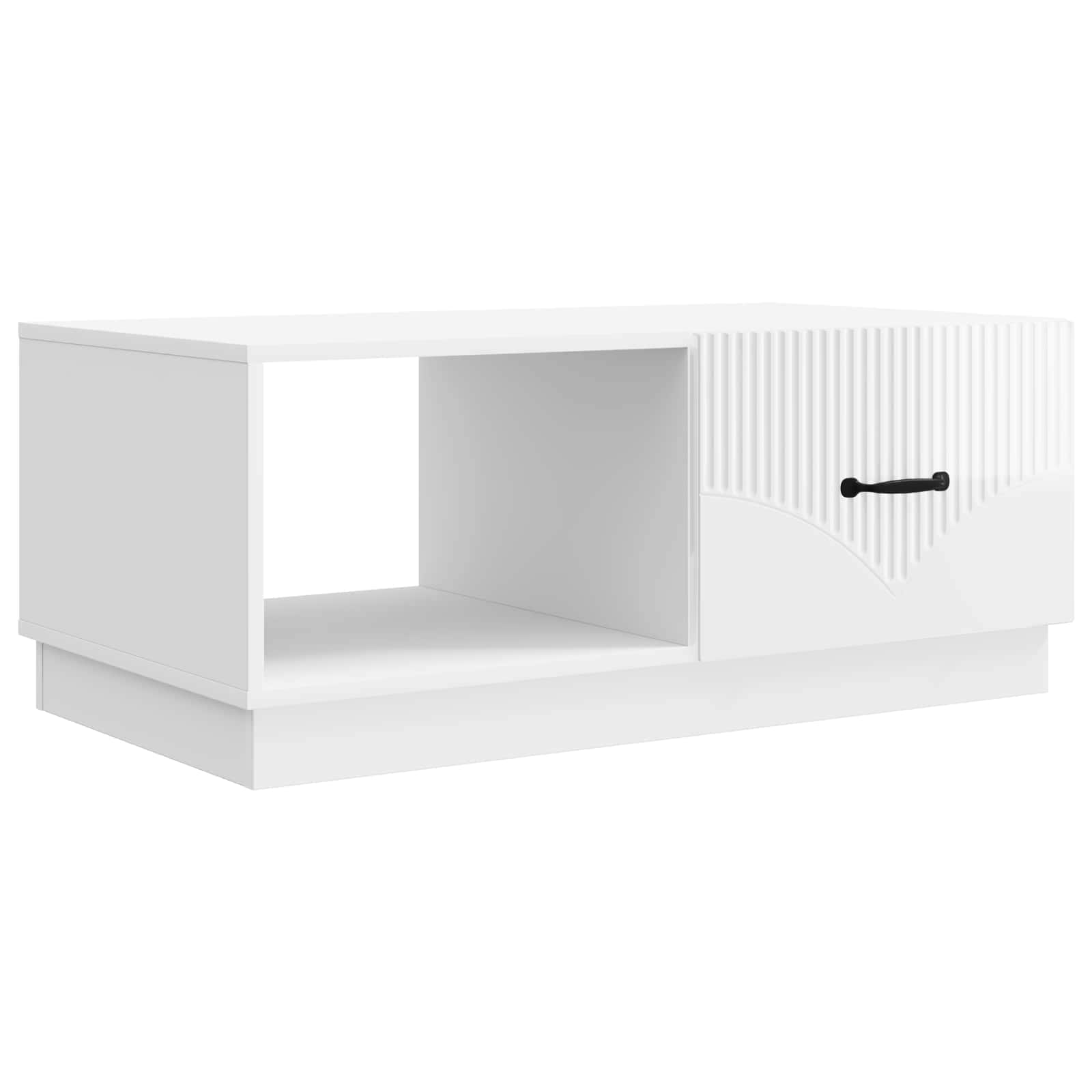 vidaXL Salontafel Zwart 90 x 50 x 37 cm Bewerkt hout