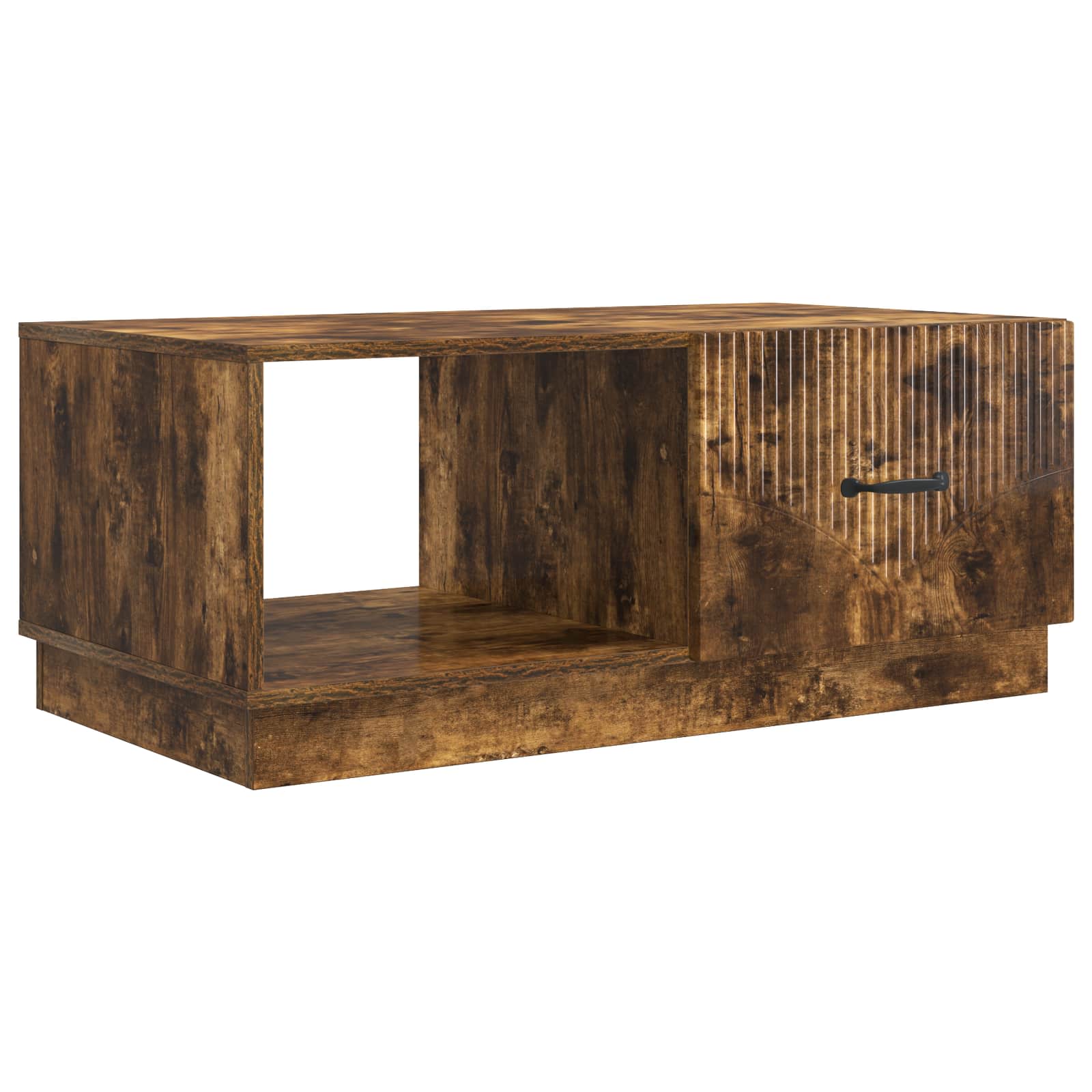 vidaXL Salontafel Zwart 90 x 50 x 37 cm Bewerkt hout
