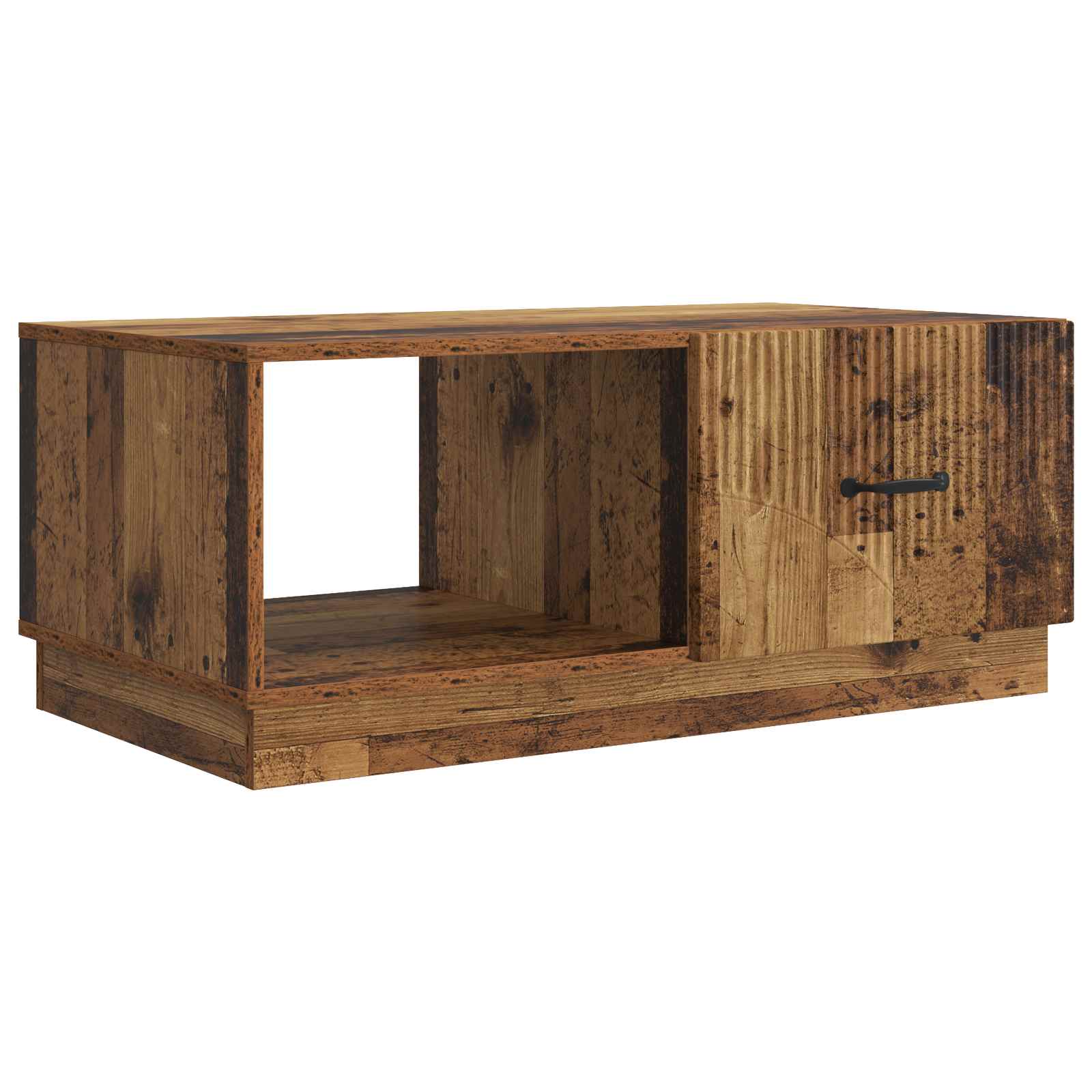 vidaXL Salontafel Zwart 90 x 50 x 37 cm Bewerkt hout