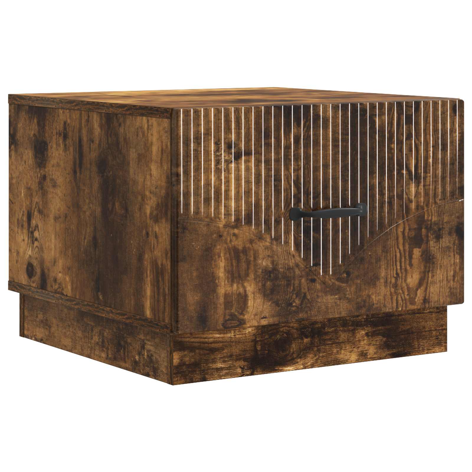 vidaXL Salontafel met lade Zwart 49 x 50 x 37 cm Bewerkt hout