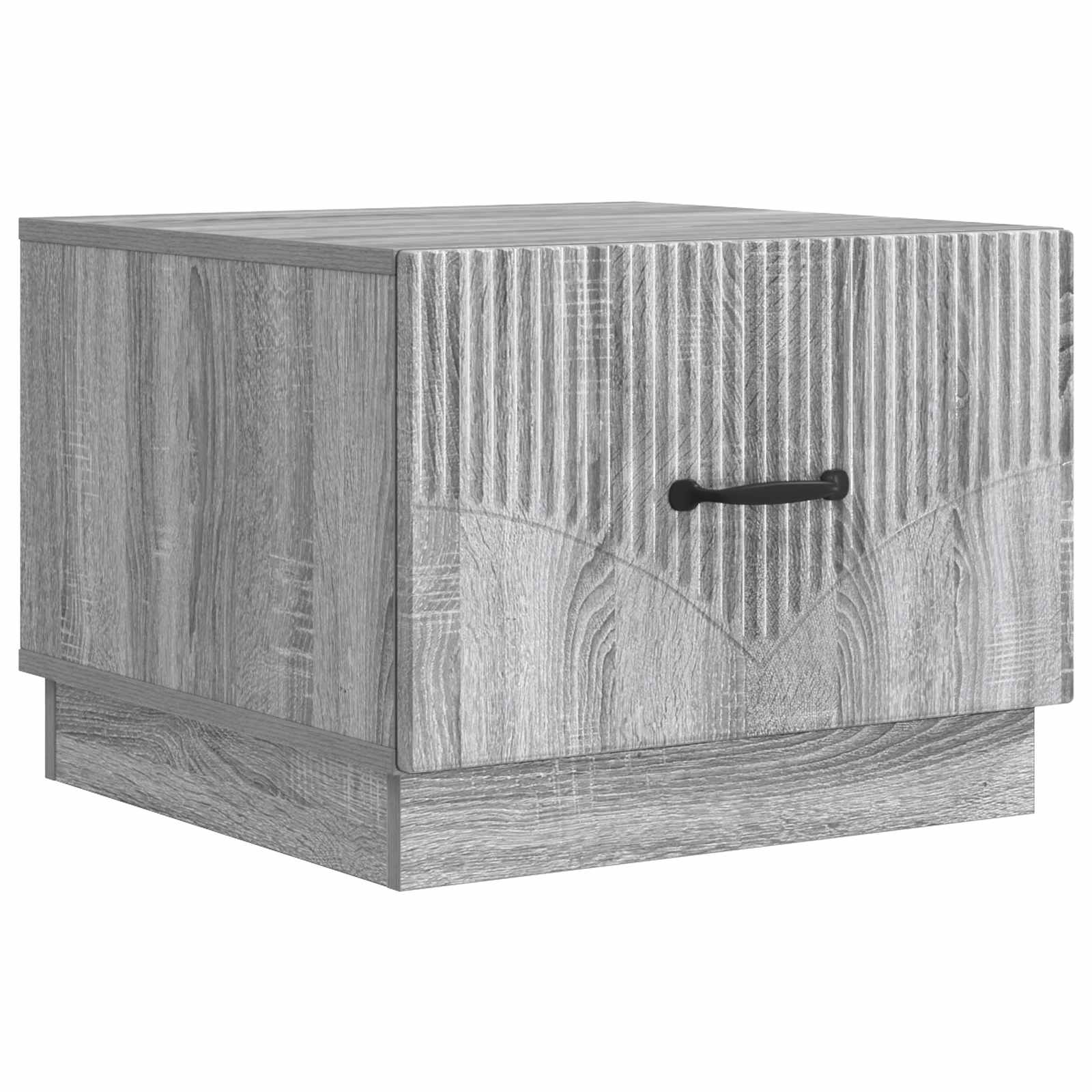 vidaXL Salontafel met lade Zwart 49 x 50 x 37 cm Bewerkt hout