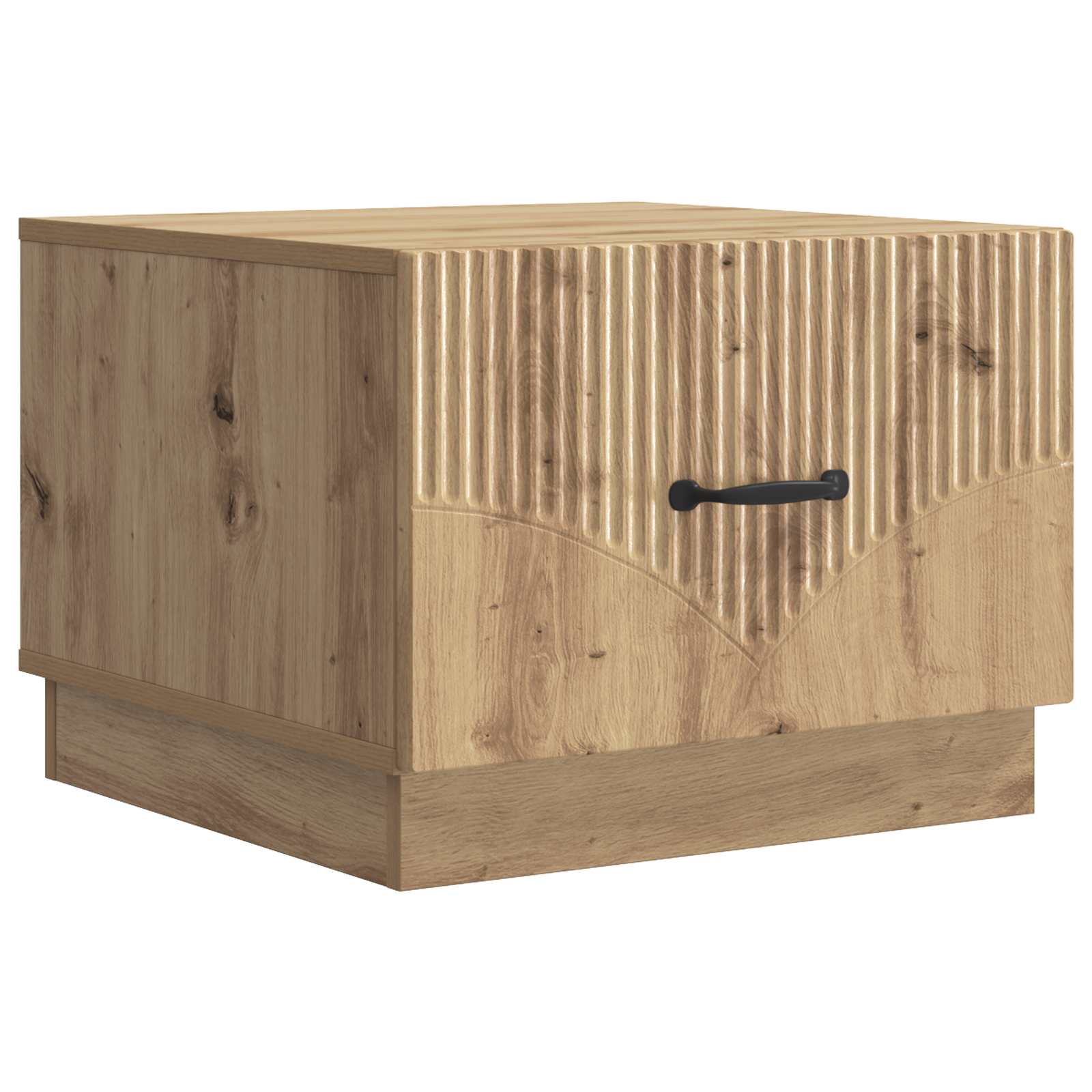 vidaXL Salontafel met lade Zwart 49 x 50 x 37 cm Bewerkt hout