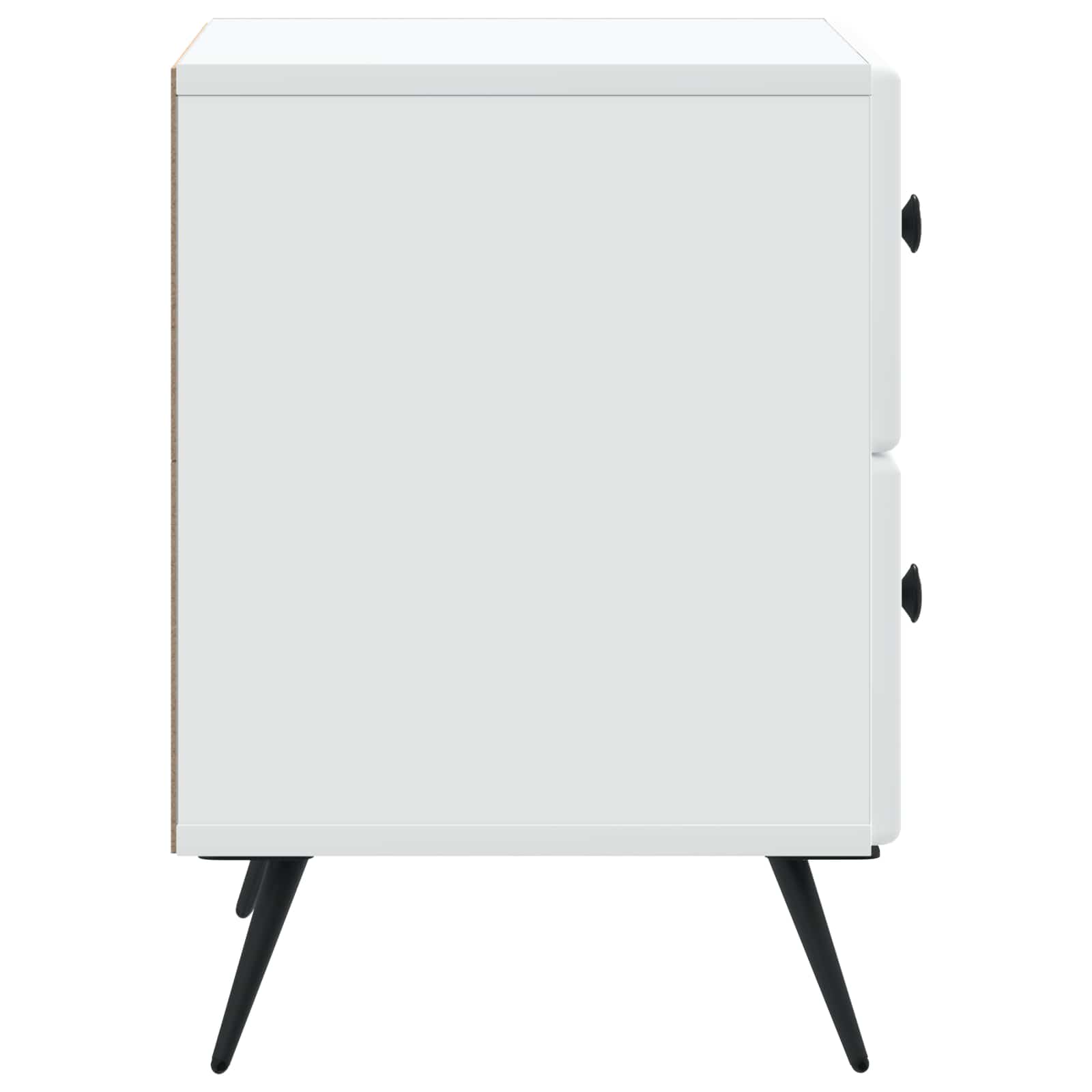 vidaXL Nachtkastje met lade 2 pcs Wit 43 x 34,5 x 47,5 cm Bewerkt hout