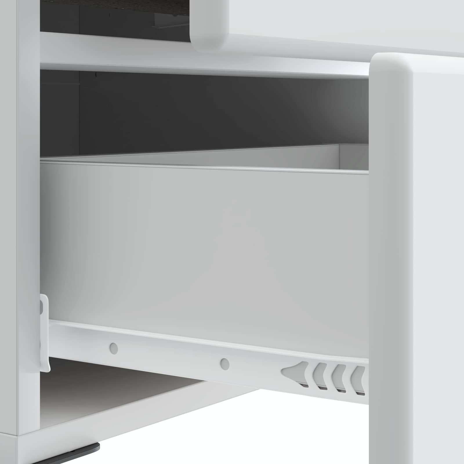 vidaXL Nachtkastje met lade 2 pcs Wit 43 x 34,5 x 47,5 cm Bewerkt hout
