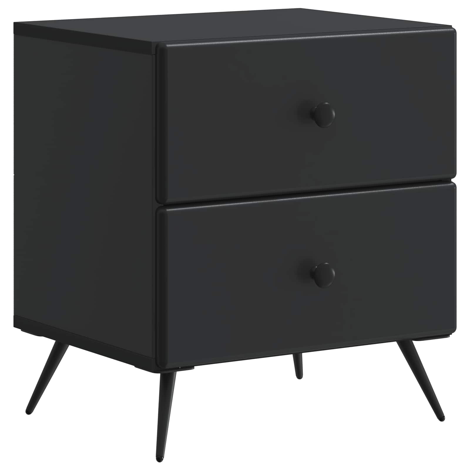 vidaXL Nachtkastje met lade 2 pcs Wit 43 x 34,5 x 47,5 cm Bewerkt hout