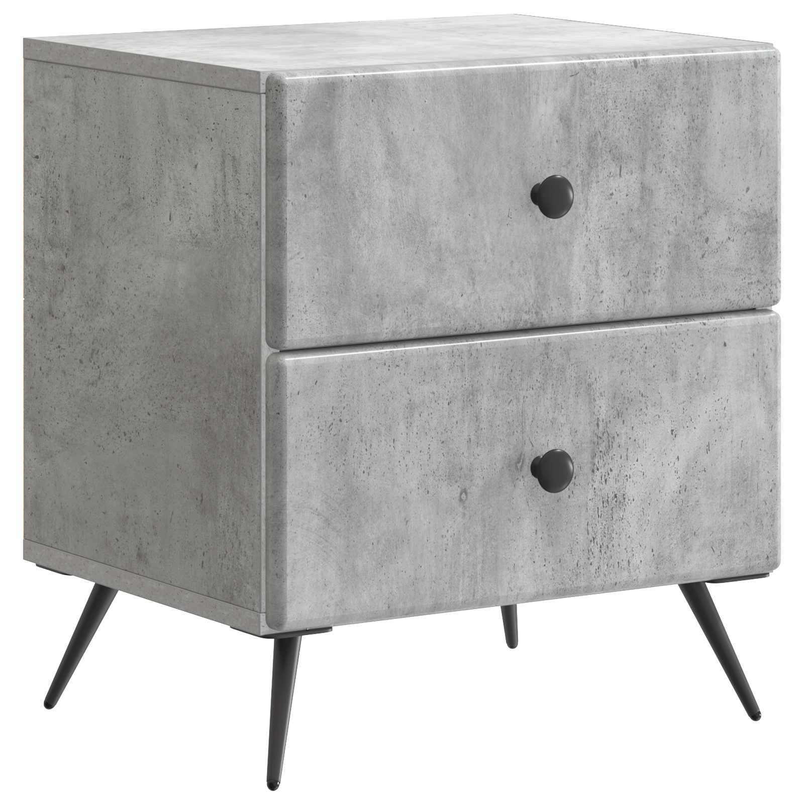 vidaXL Nachtkastje met lade 2 pcs Wit 43 x 34,5 x 47,5 cm Bewerkt hout