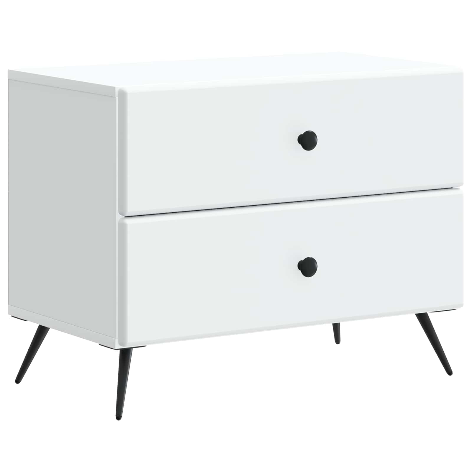 vidaXL Nachtkastje met lade Zwart 62 x 34,5 x 47,5 cm Bewerkt hout