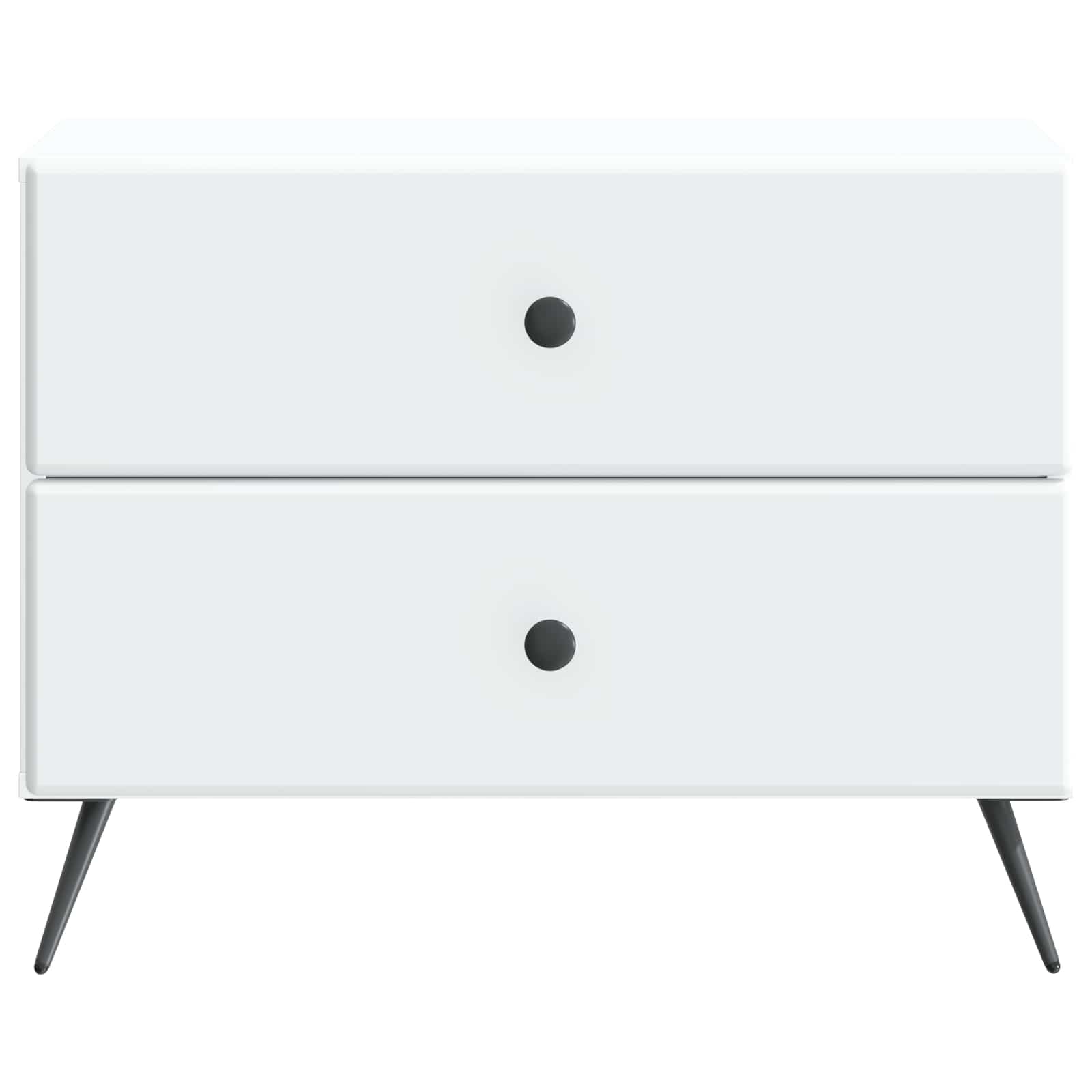 vidaXL Nachtkastje met lade Zwart 62 x 34,5 x 47,5 cm Bewerkt hout