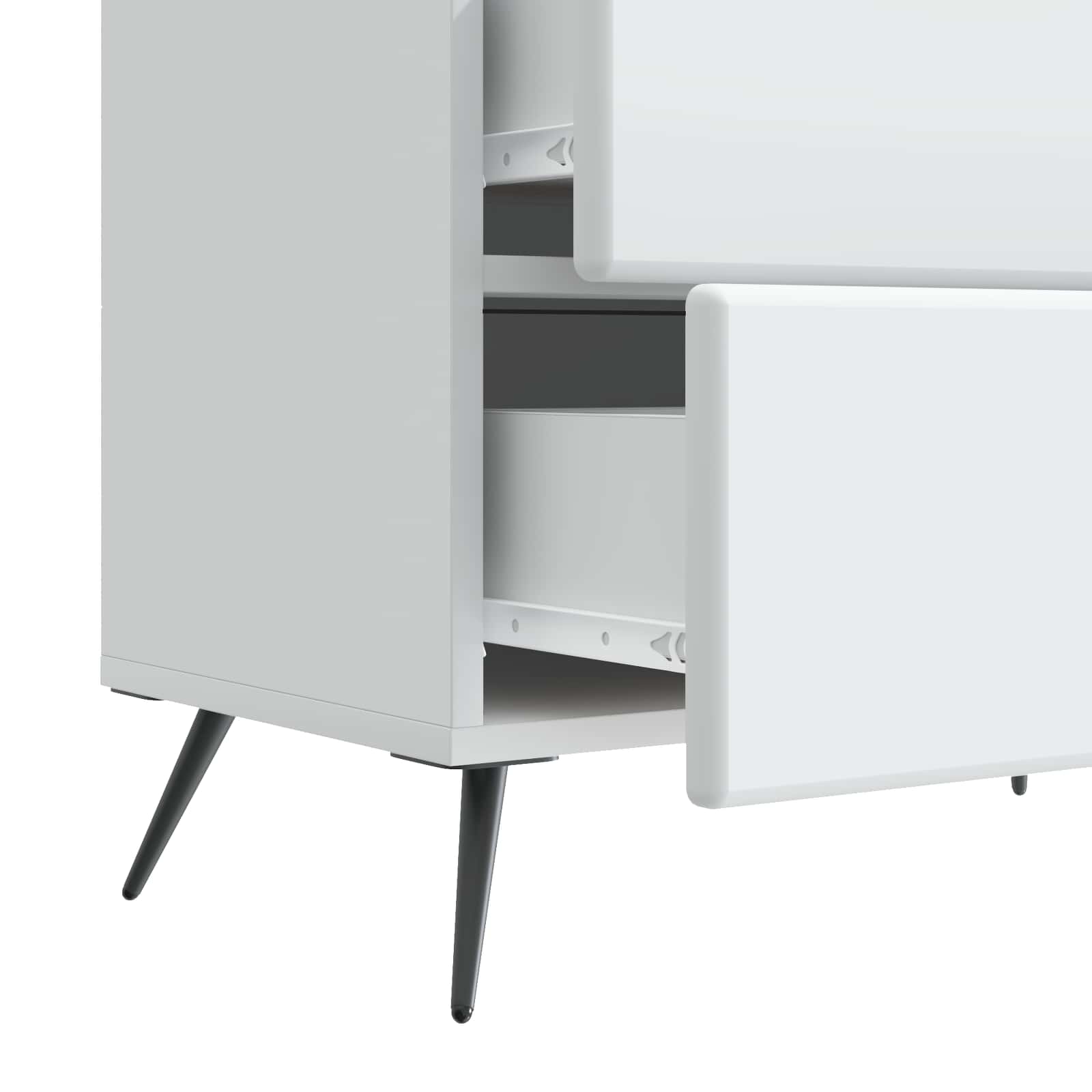 vidaXL Nachtkastje met lade Zwart 62 x 34,5 x 47,5 cm Bewerkt hout