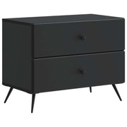 vidaXL Nachtkastje met lade Zwart 62 x 34,5 x 47,5 cm Bewerkt hout