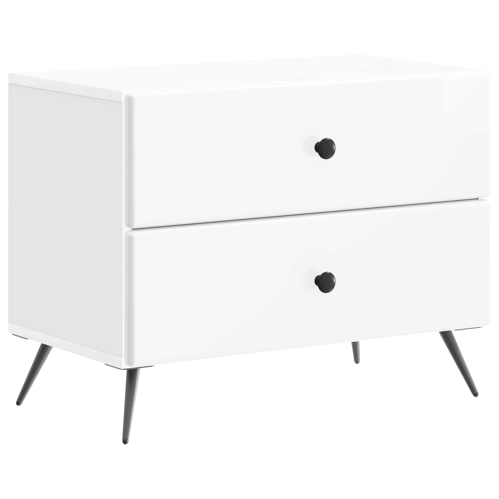 vidaXL Nachtkastje met lade Zwart 62 x 34,5 x 47,5 cm Bewerkt hout