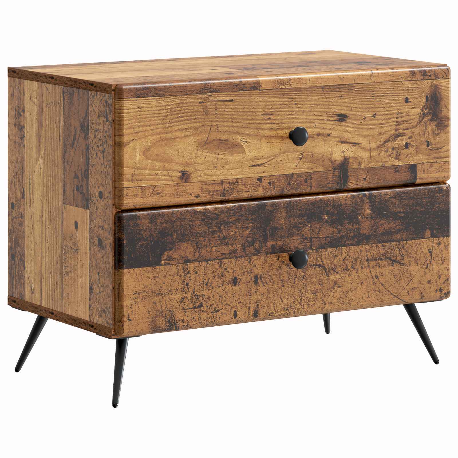 vidaXL Nachtkastje met lade Zwart 62 x 34,5 x 47,5 cm Bewerkt hout