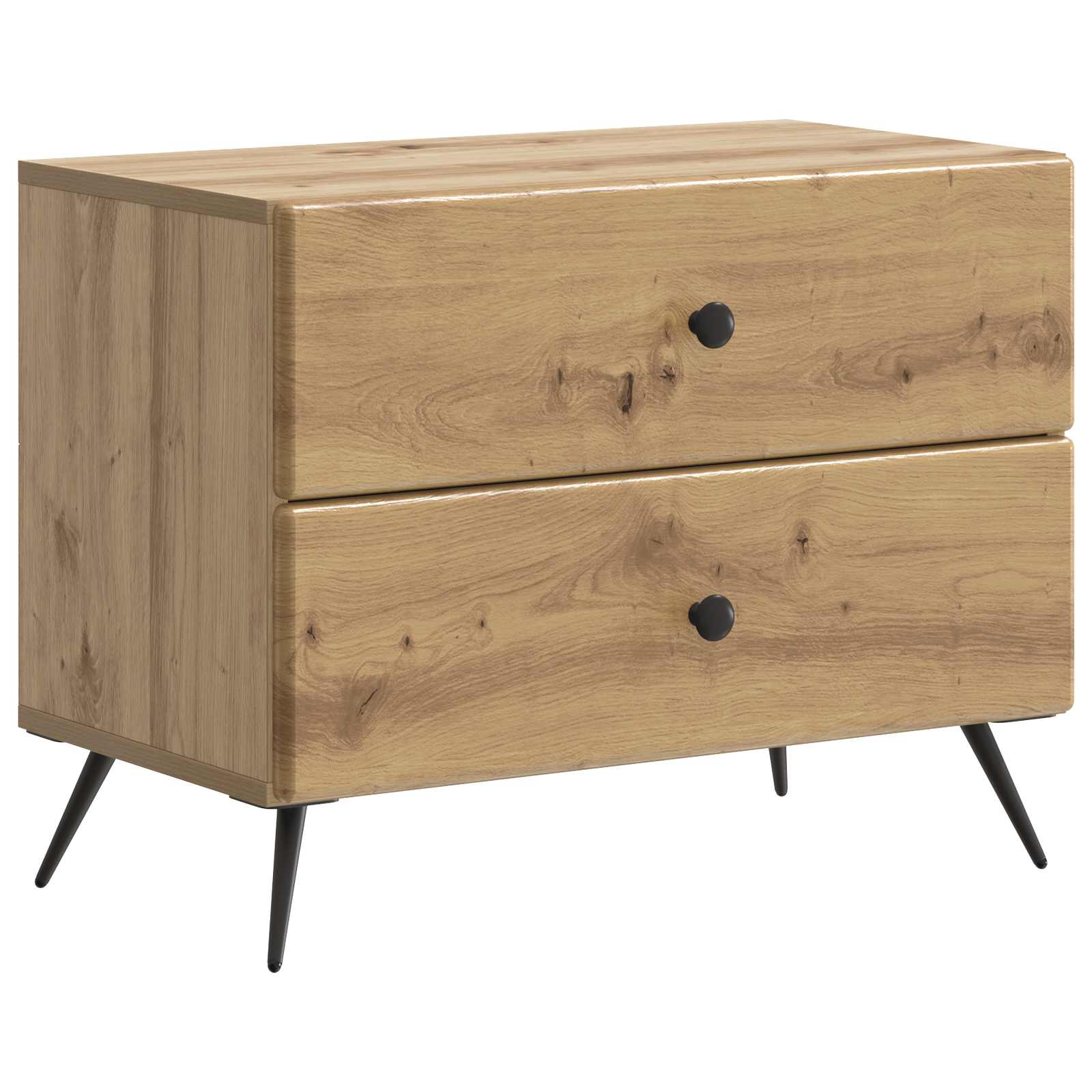 vidaXL Nachtkastje met lade Zwart 62 x 34,5 x 47,5 cm Bewerkt hout