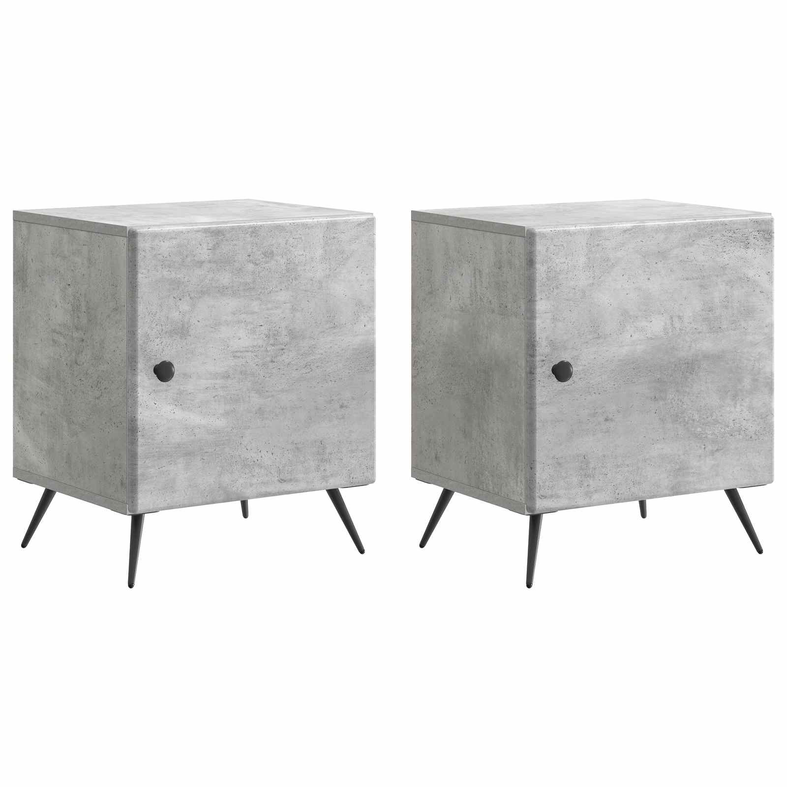 vidaXL Nachtkastje 2 pcs Wit 43 x 34,5 x 50 cm Bewerkt hout
