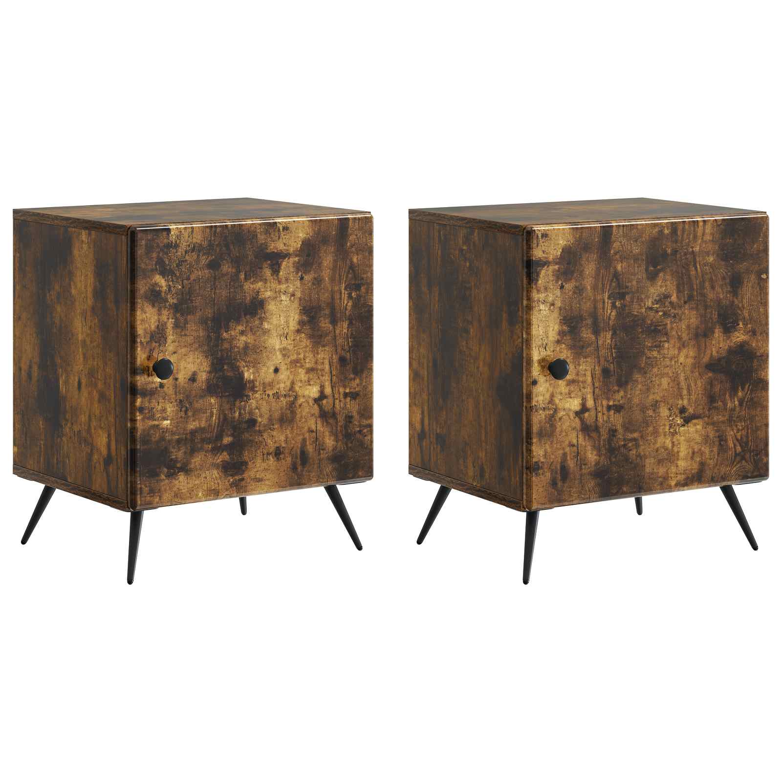 vidaXL Nachtkastje 2 pcs Wit 43 x 34,5 x 50 cm Bewerkt hout