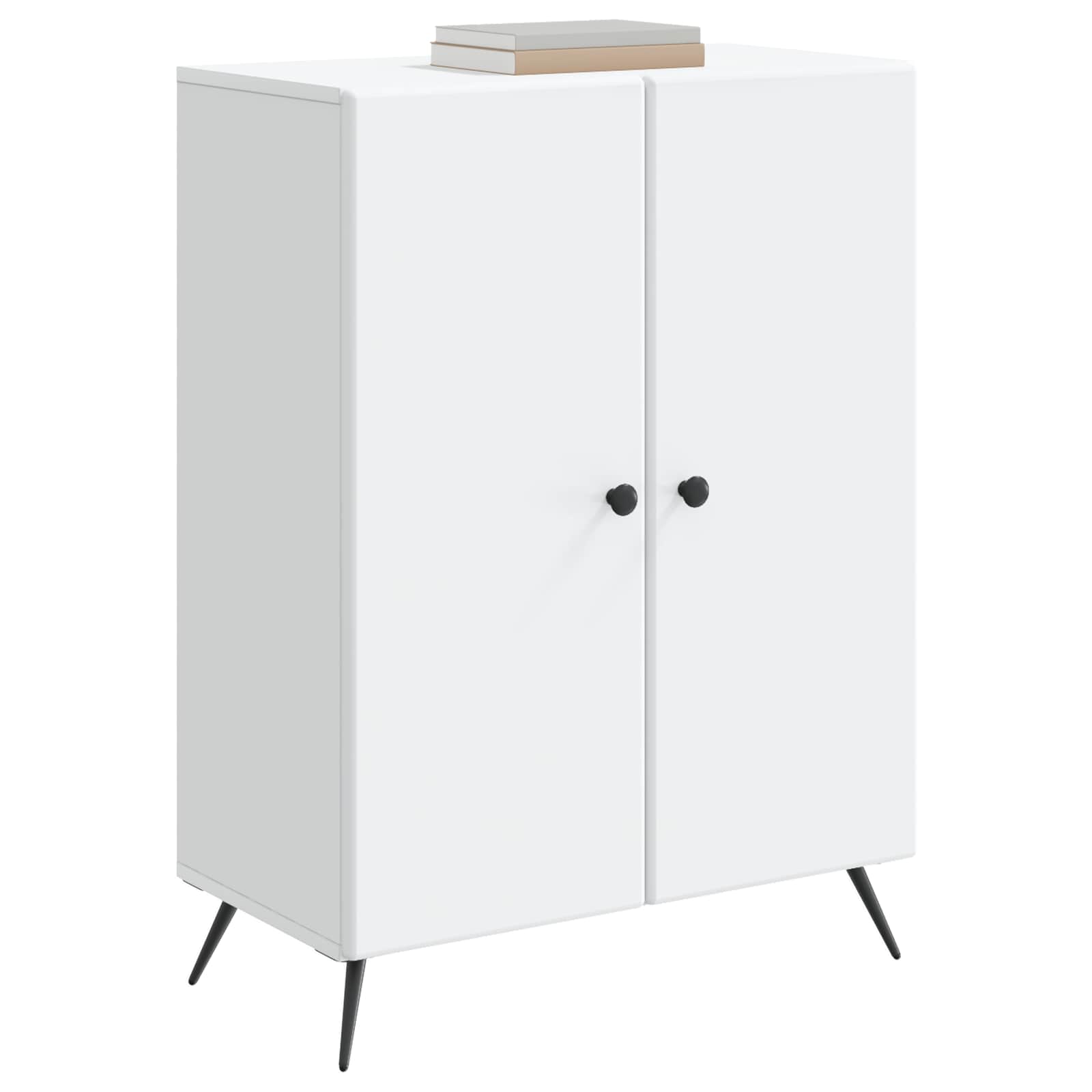 vidaXL Dressoir Zwart 66 x 34,5 x 90 cm Bewerkt hout