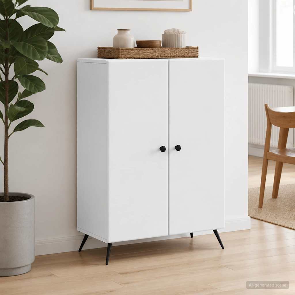 vidaXL Dressoir Zwart 66 x 34,5 x 90 cm Bewerkt hout