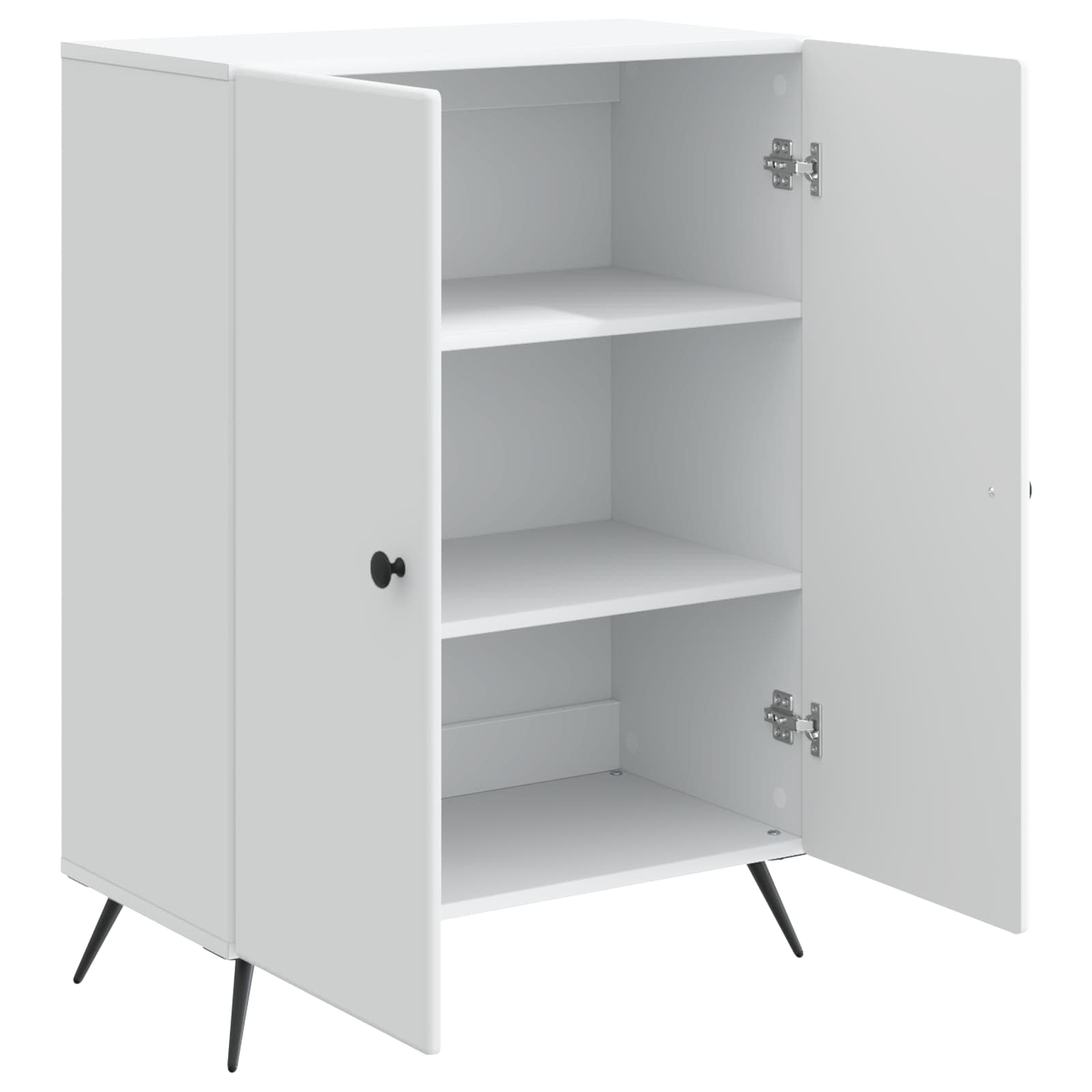 vidaXL Dressoir Zwart 66 x 34,5 x 90 cm Bewerkt hout