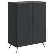 vidaXL Dressoir Zwart 66 x 34,5 x 90 cm Bewerkt hout