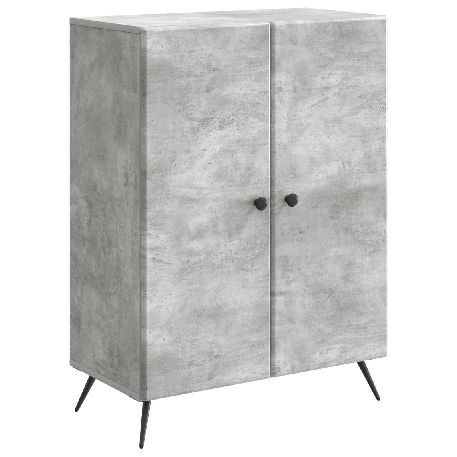 vidaXL Dressoir Zwart 66 x 34,5 x 90 cm Bewerkt hout