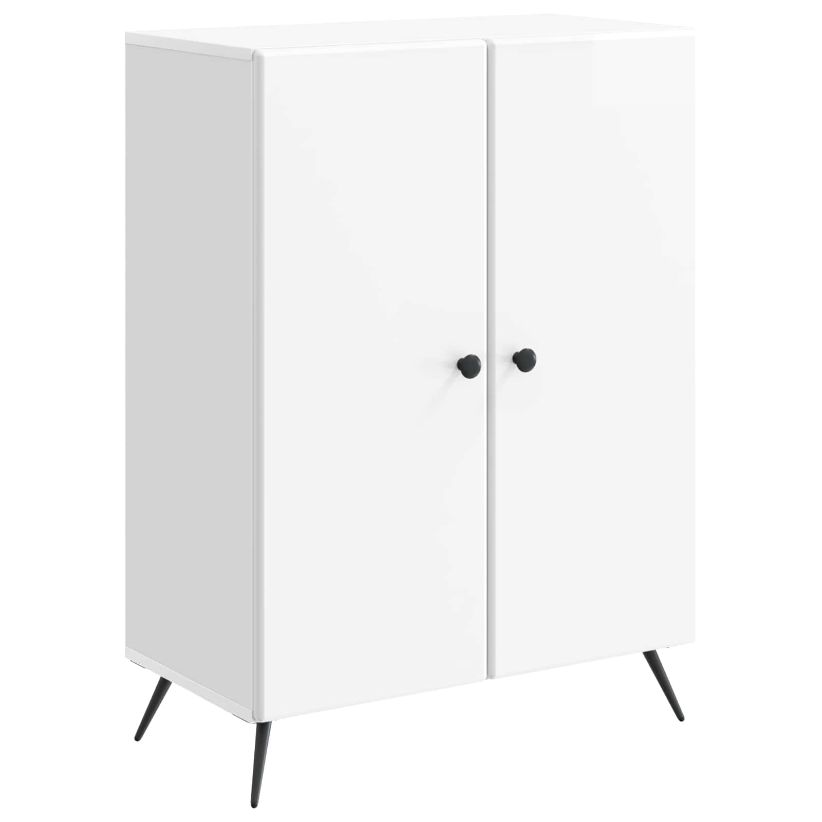 vidaXL Dressoir Zwart 66 x 34,5 x 90 cm Bewerkt hout