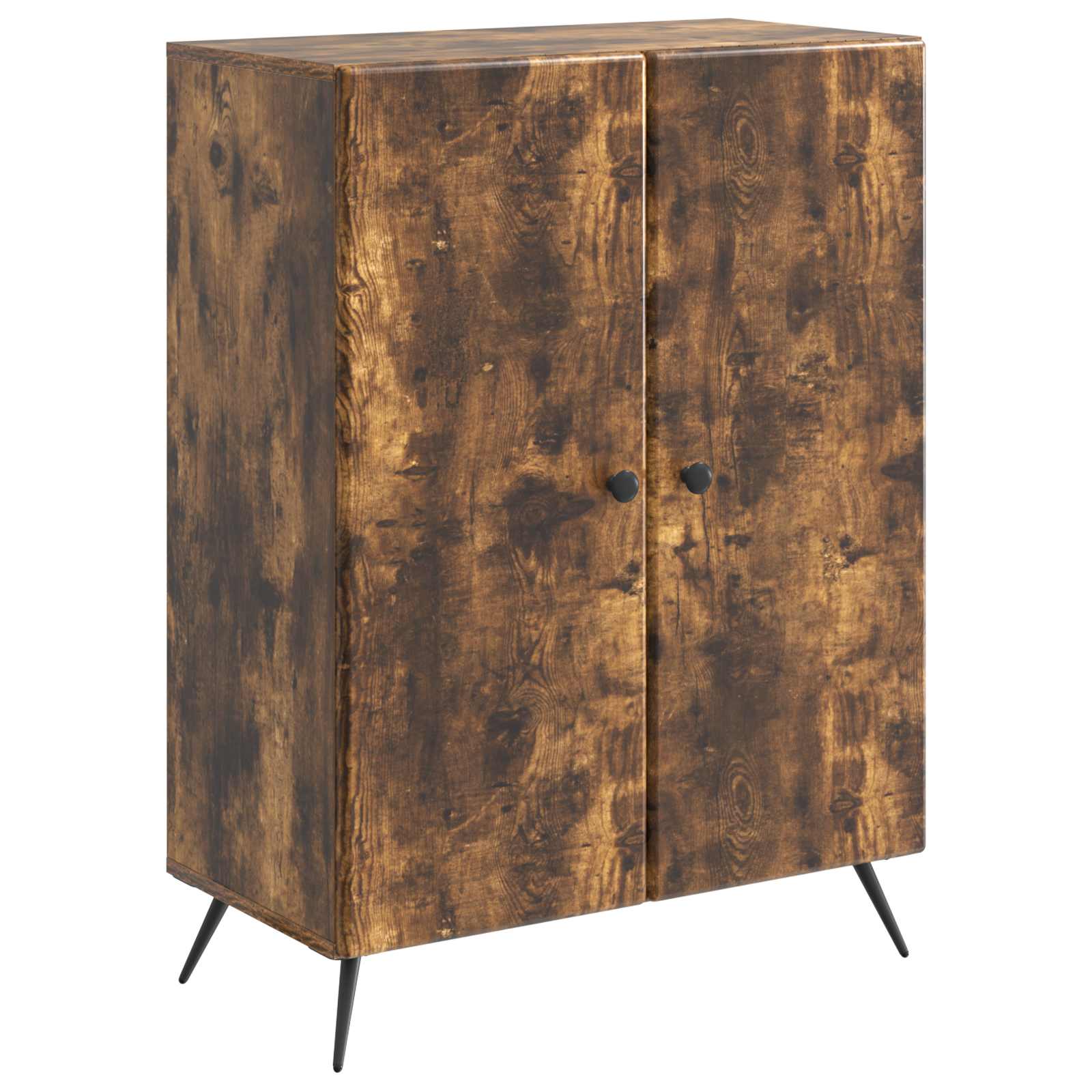 vidaXL Dressoir Zwart 66 x 34,5 x 90 cm Bewerkt hout