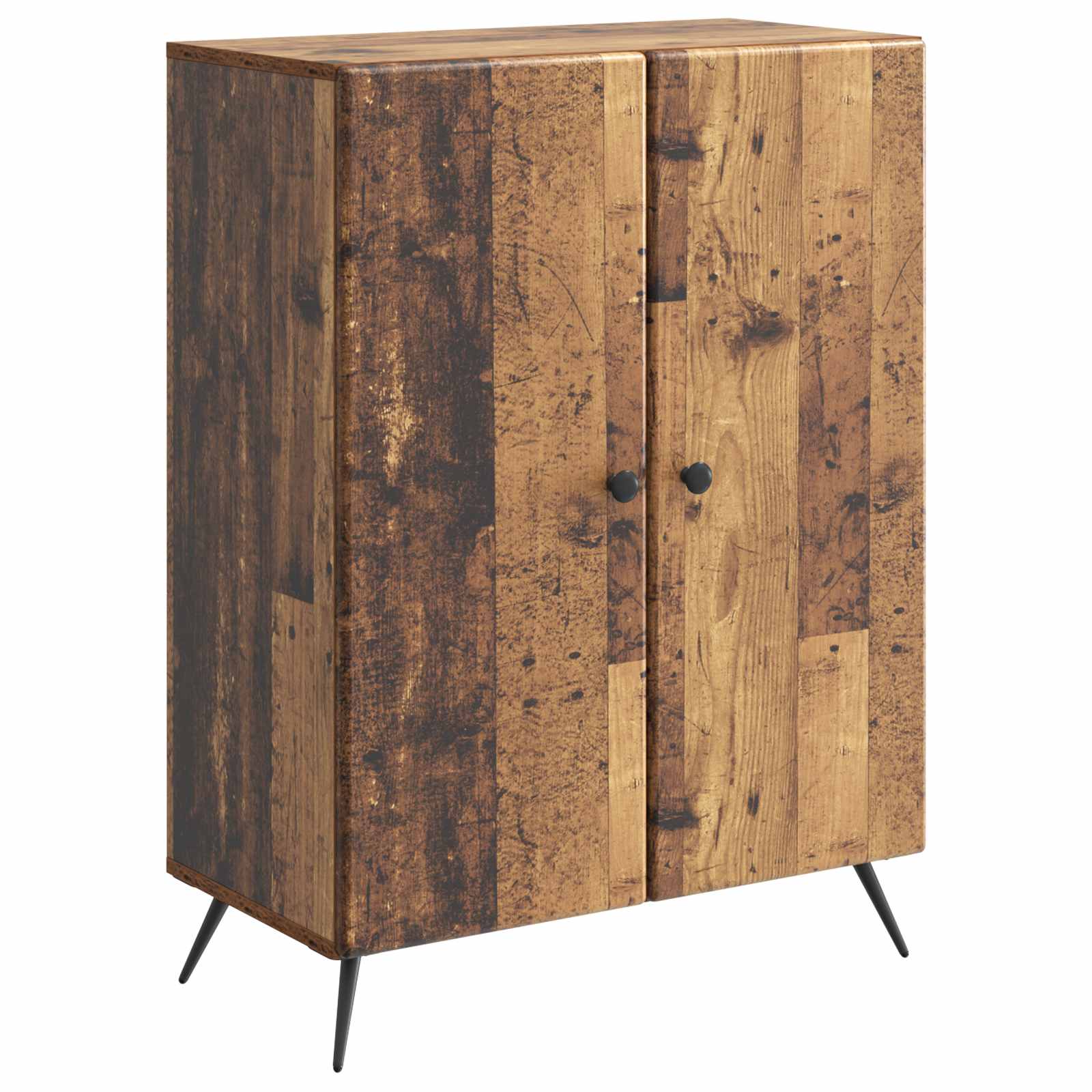 vidaXL Dressoir Zwart 66 x 34,5 x 90 cm Bewerkt hout