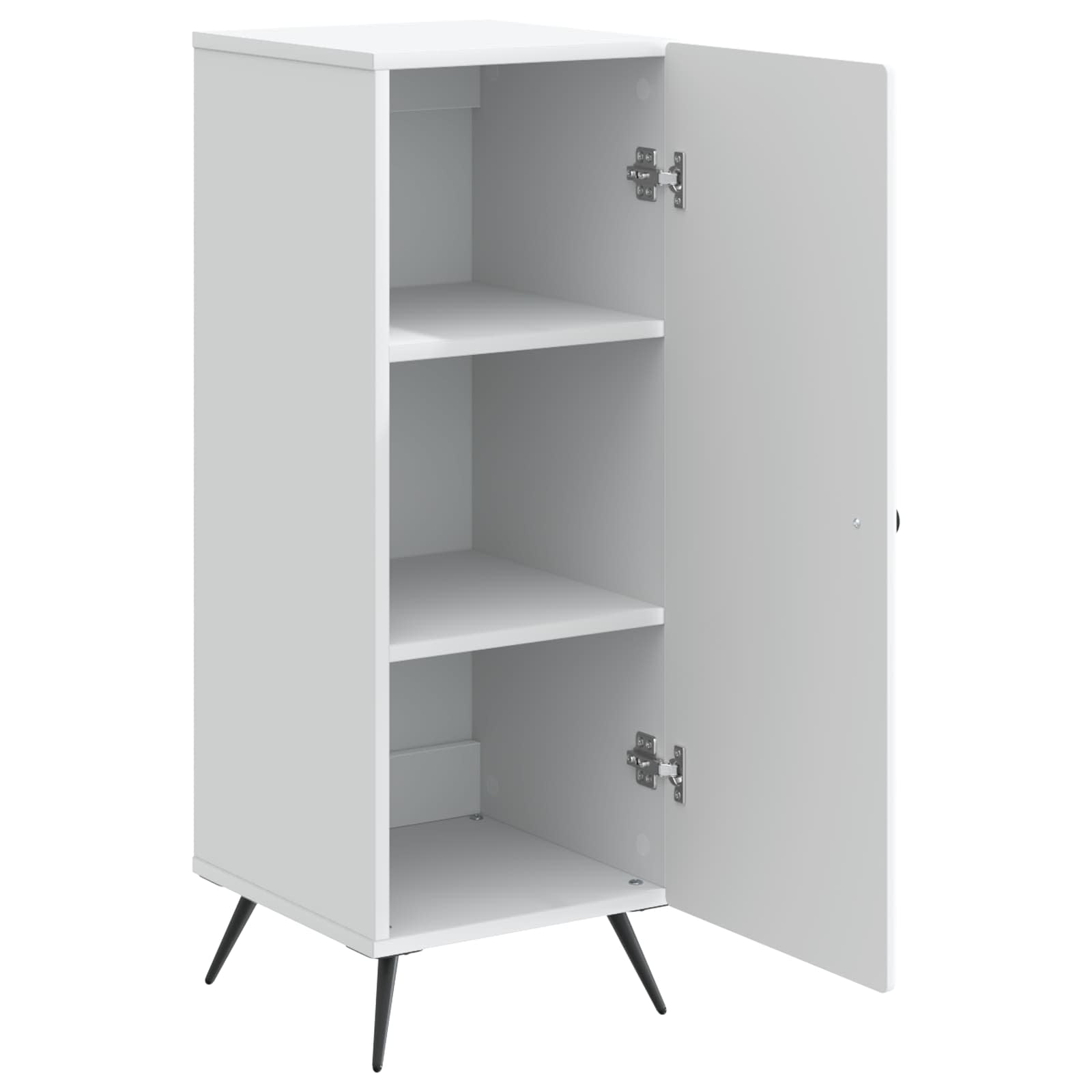 vidaXL Dressoir Zwart 33 x 34,5 x 90 cm Bewerkt hout